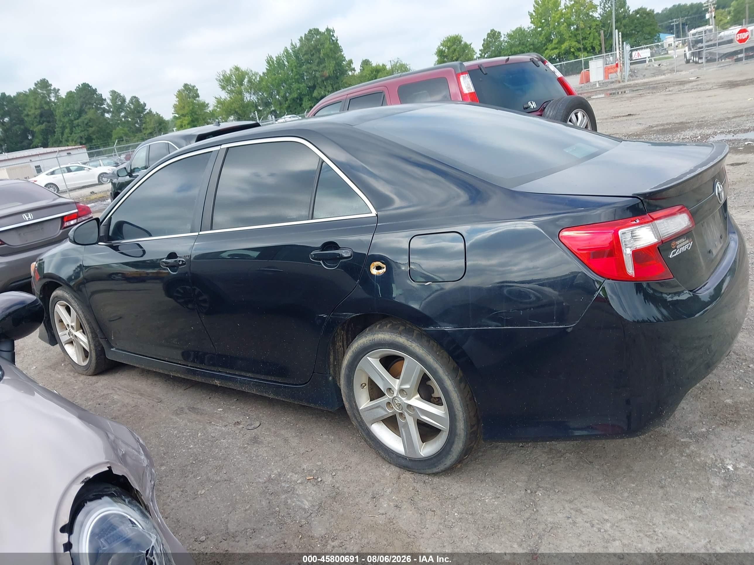 2014 Toyota Camry Se Black vin: 4T1BF1FKXEU726420