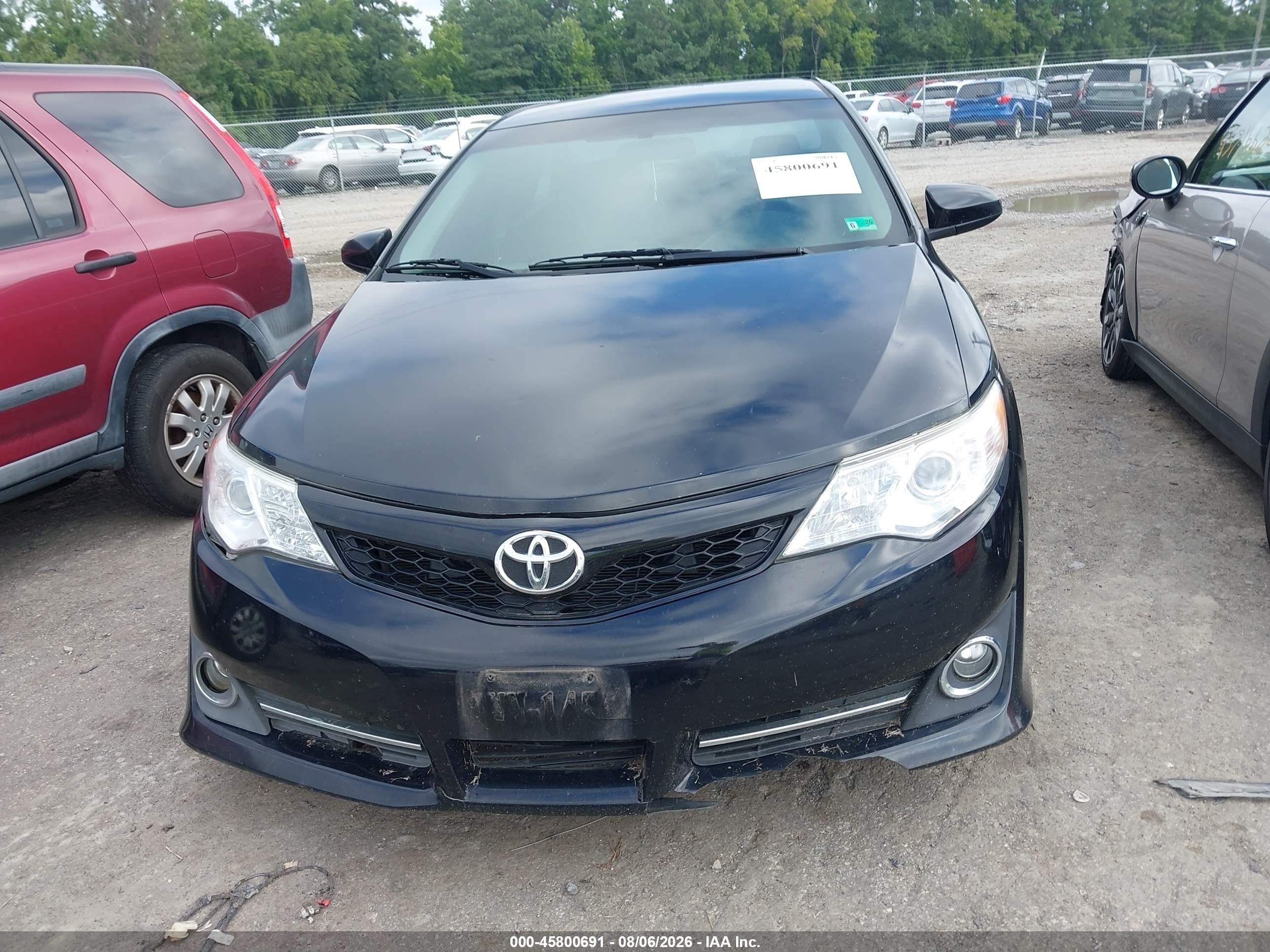 2014 Toyota Camry Se Black vin: 4T1BF1FKXEU726420