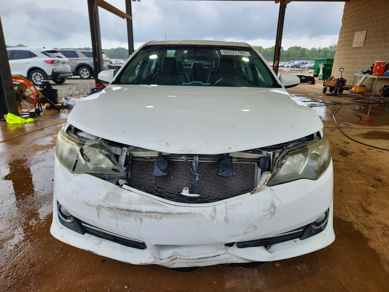 2014 Toyota Camry Se White vin: 4T1BF1FKXEU727616