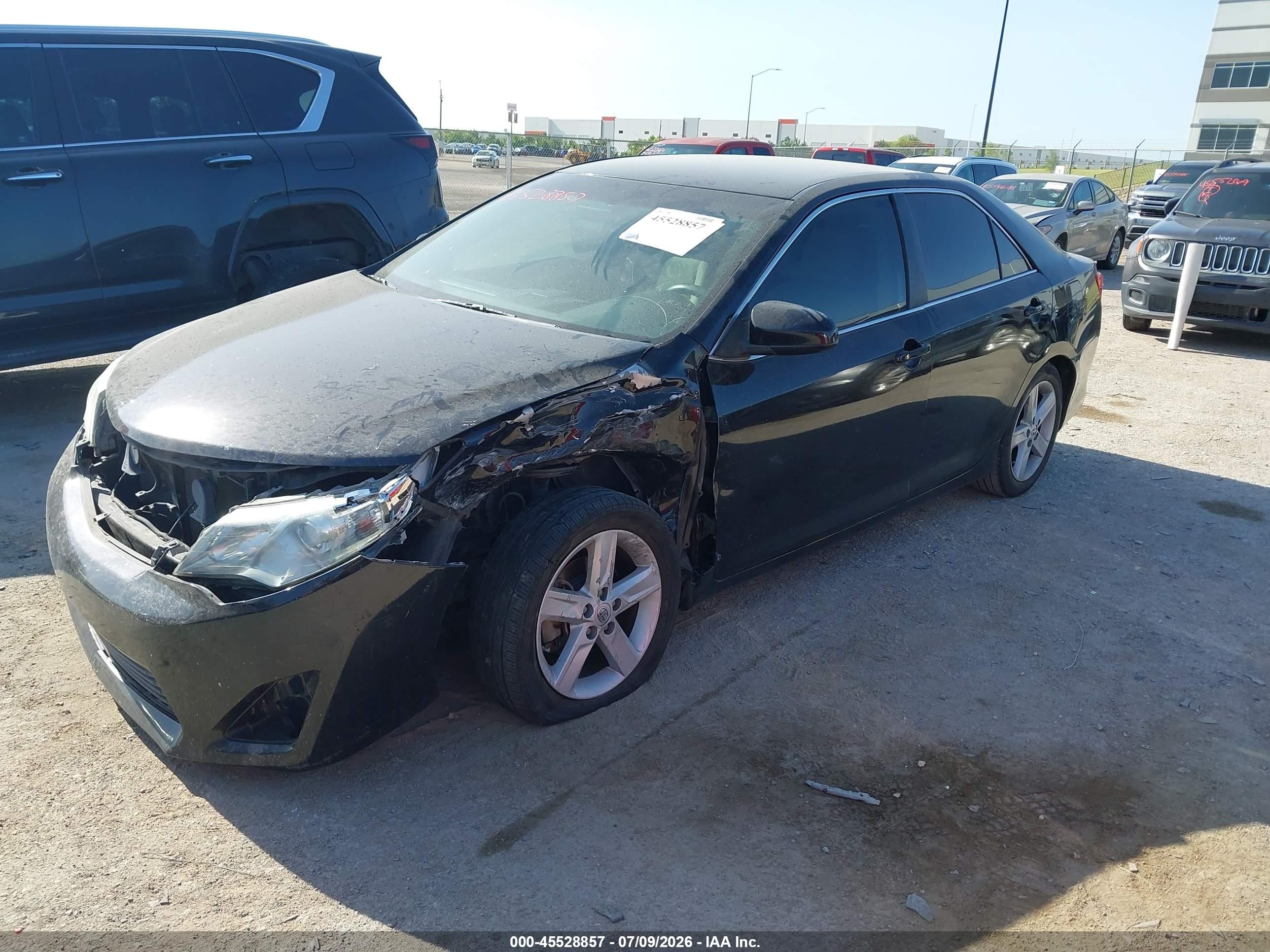 2014 Toyota Camry L Black vin: 4T1BF1FKXEU738440