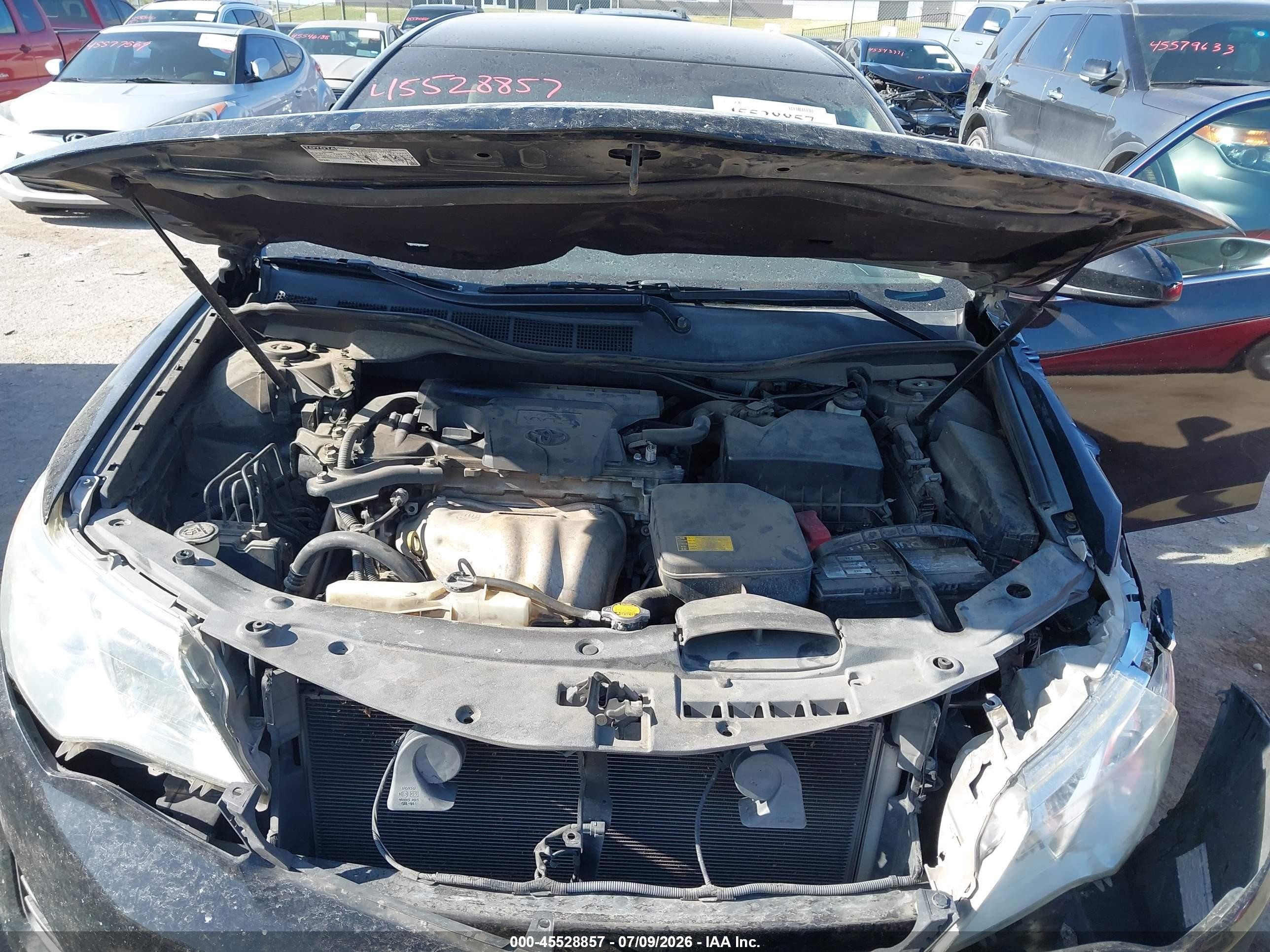 2014 Toyota Camry L Black vin: 4T1BF1FKXEU738440