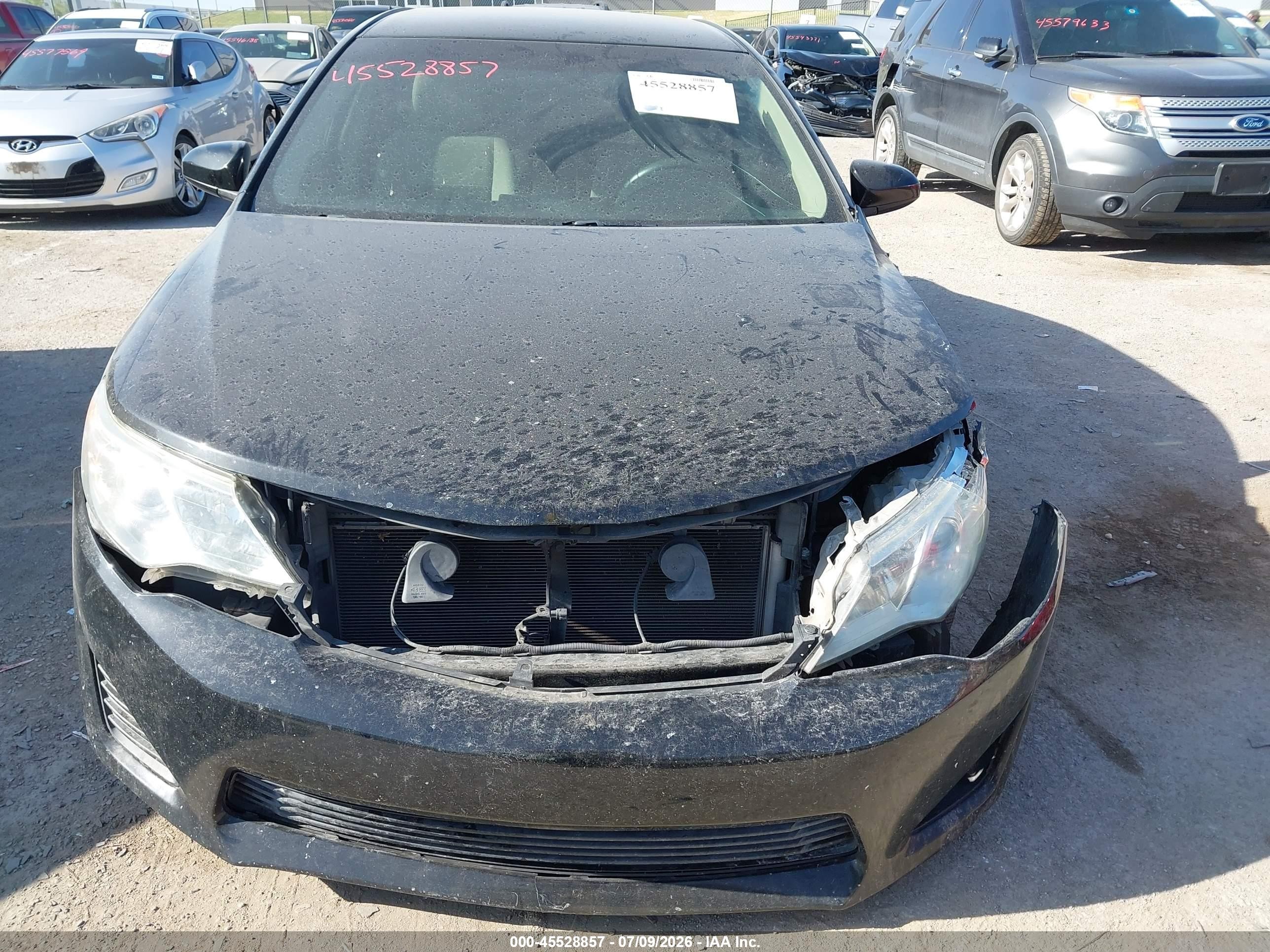 2014 Toyota Camry L Black vin: 4T1BF1FKXEU738440