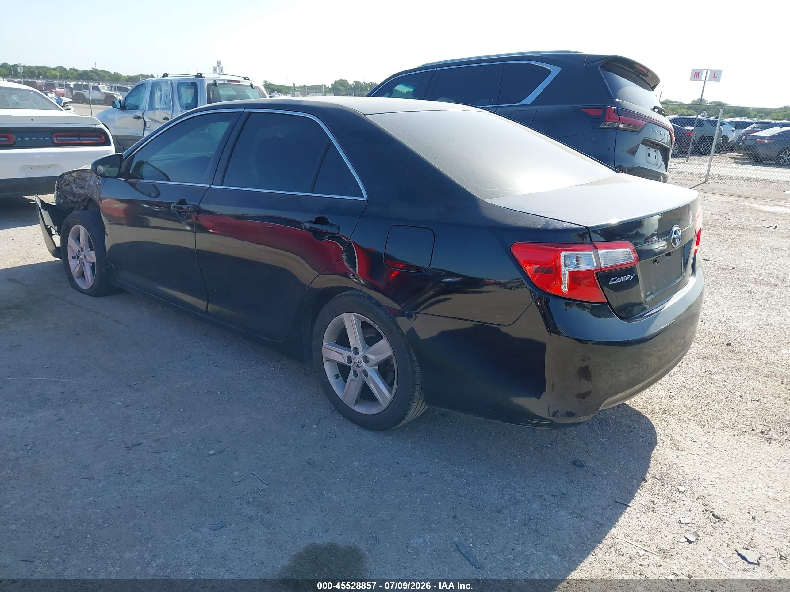 2014 Toyota Camry L Black vin: 4T1BF1FKXEU738440