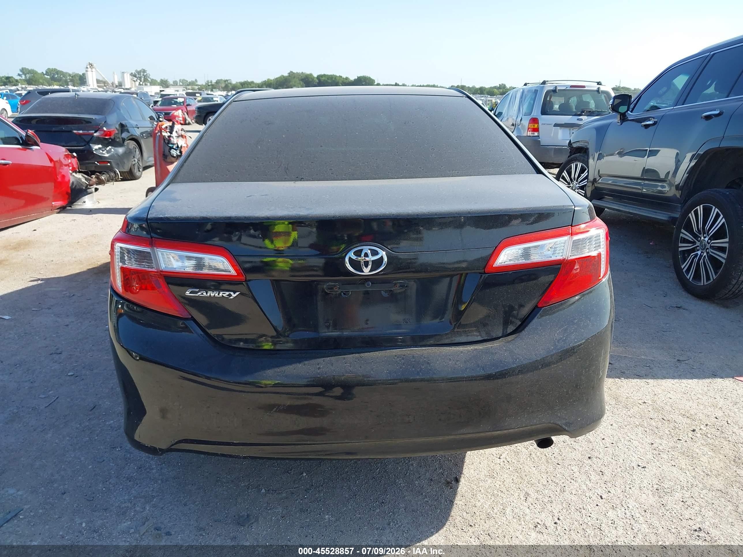 2014 Toyota Camry L Black vin: 4T1BF1FKXEU738440