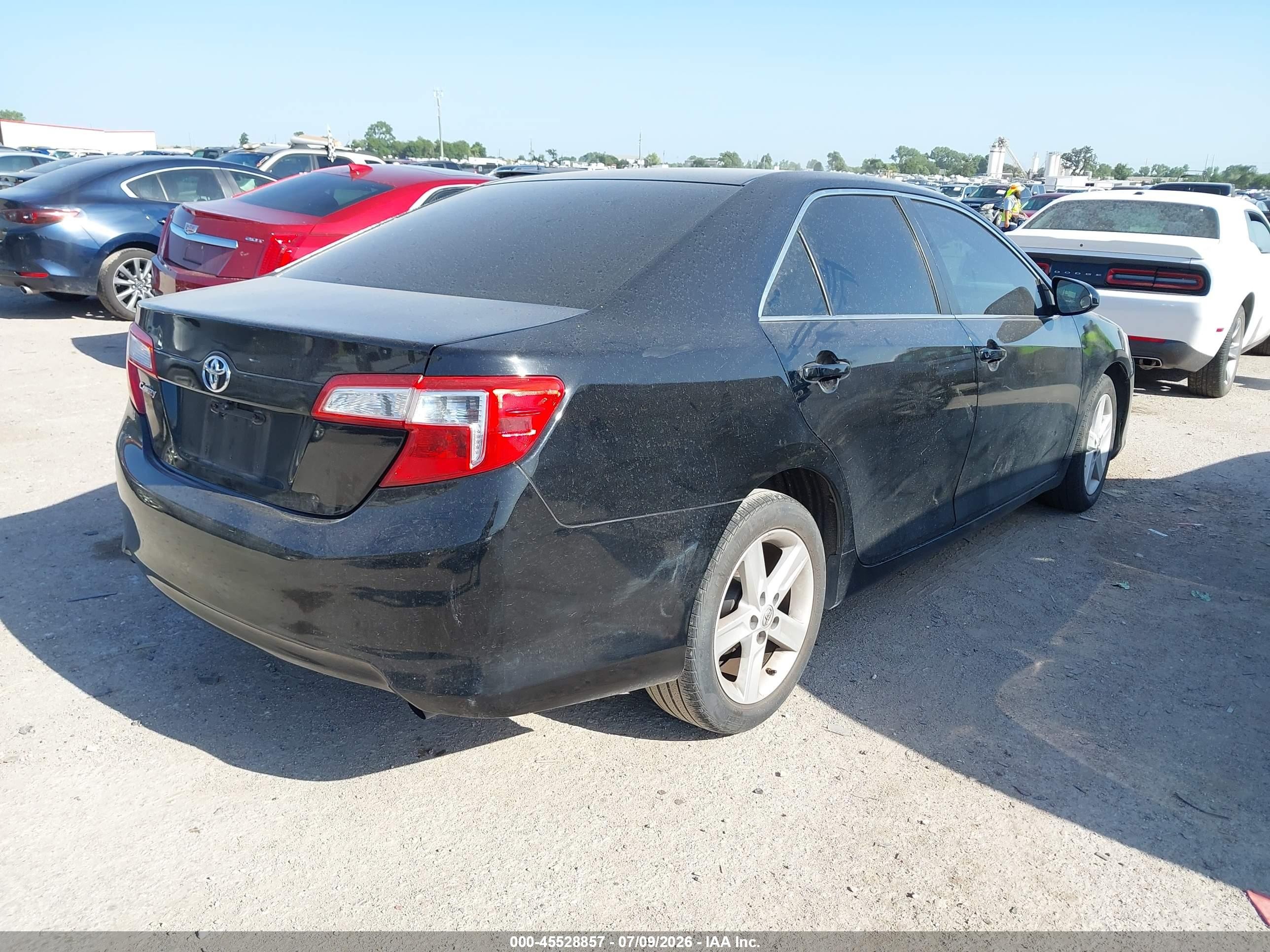2014 Toyota Camry L Black vin: 4T1BF1FKXEU738440