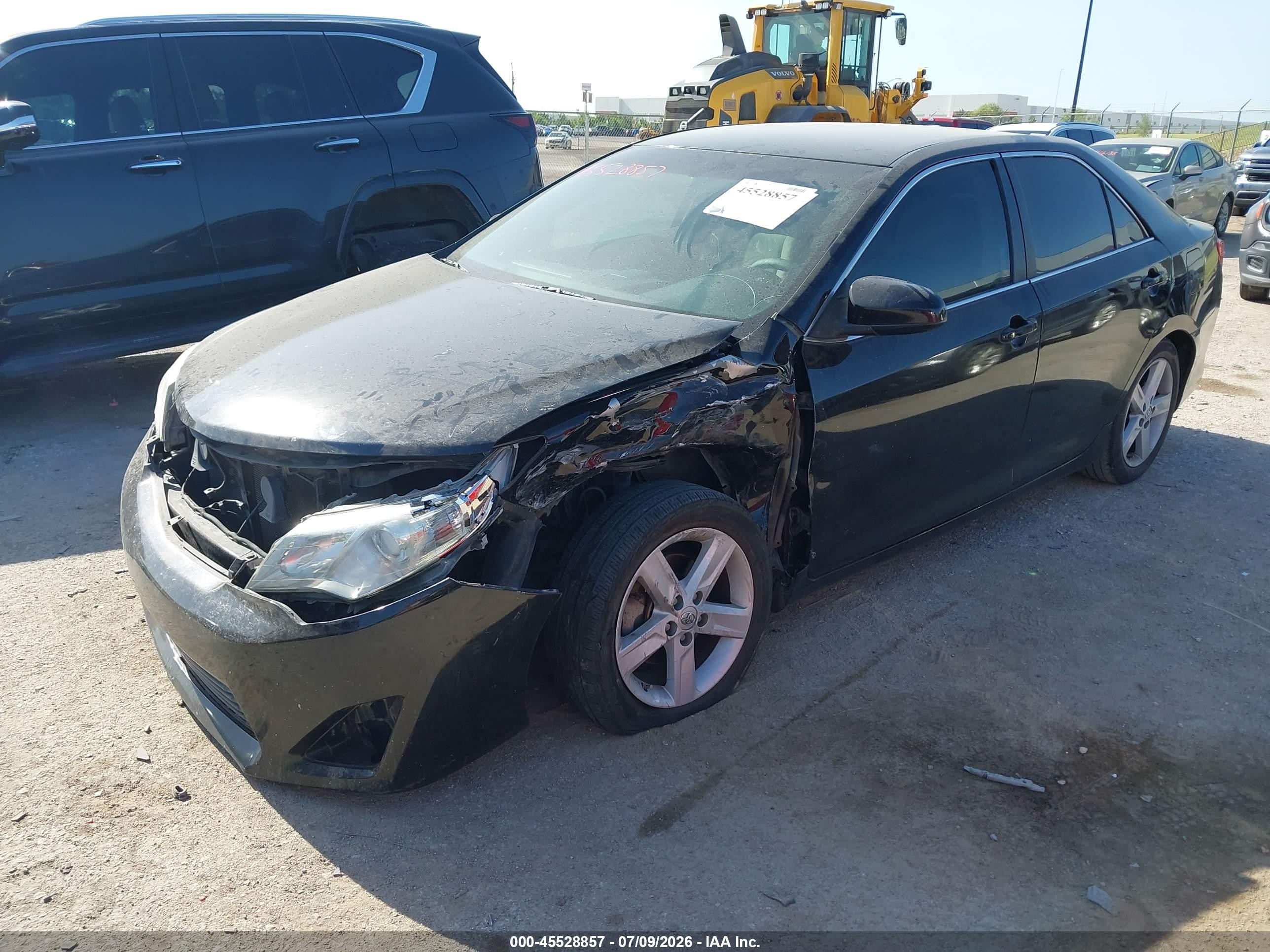 2014 Toyota Camry L Black vin: 4T1BF1FKXEU738440