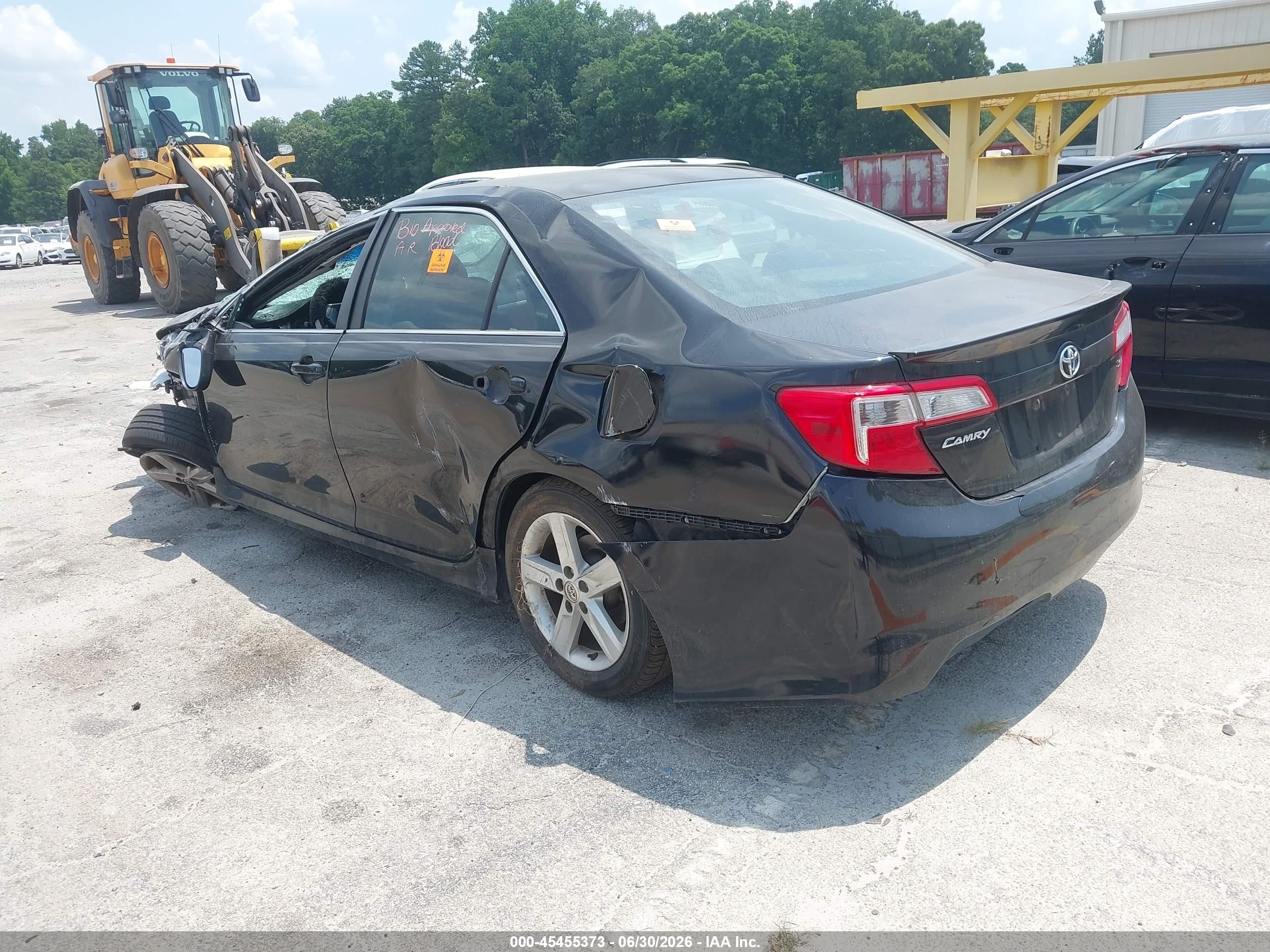 2014 Toyota Camry Se Black vin: 4T1BF1FKXEU756470