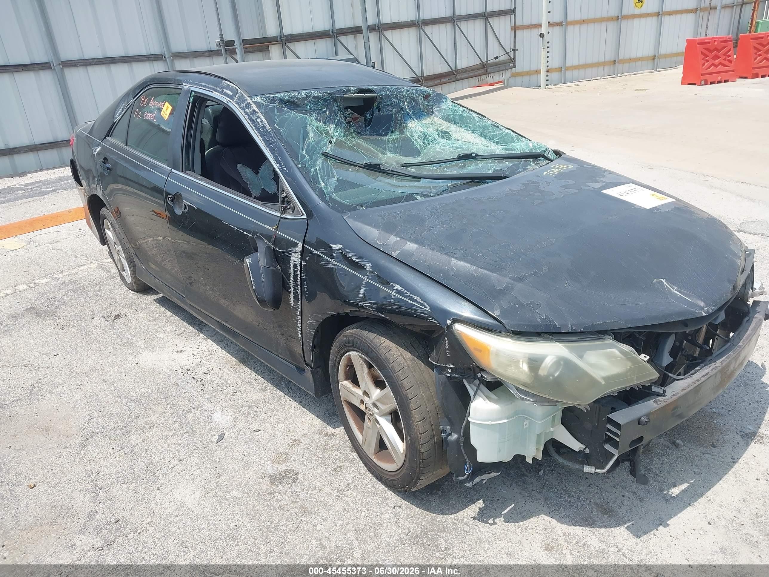 2014 Toyota Camry Se Black vin: 4T1BF1FKXEU756470