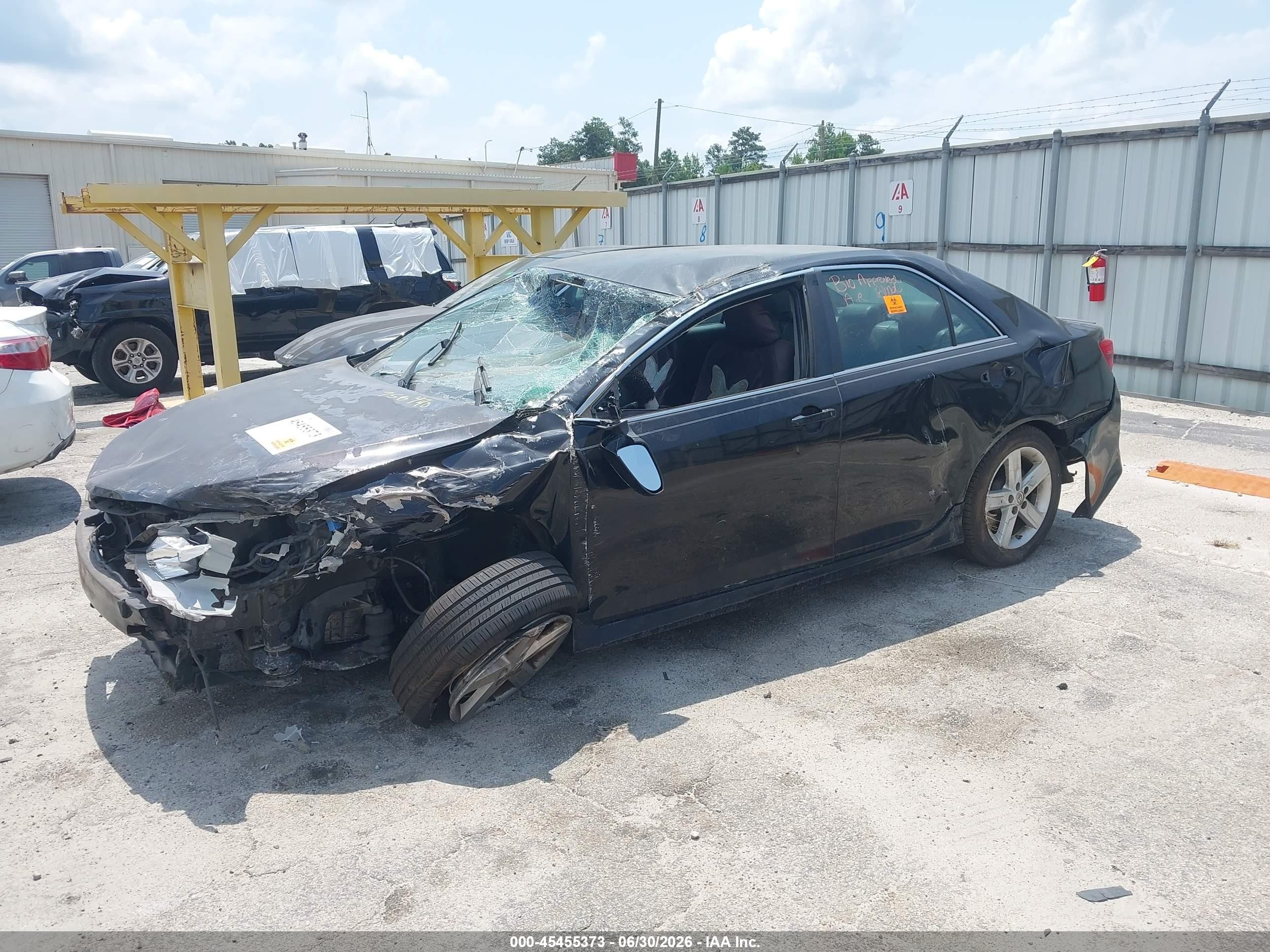 2014 Toyota Camry Se Black vin: 4T1BF1FKXEU756470
