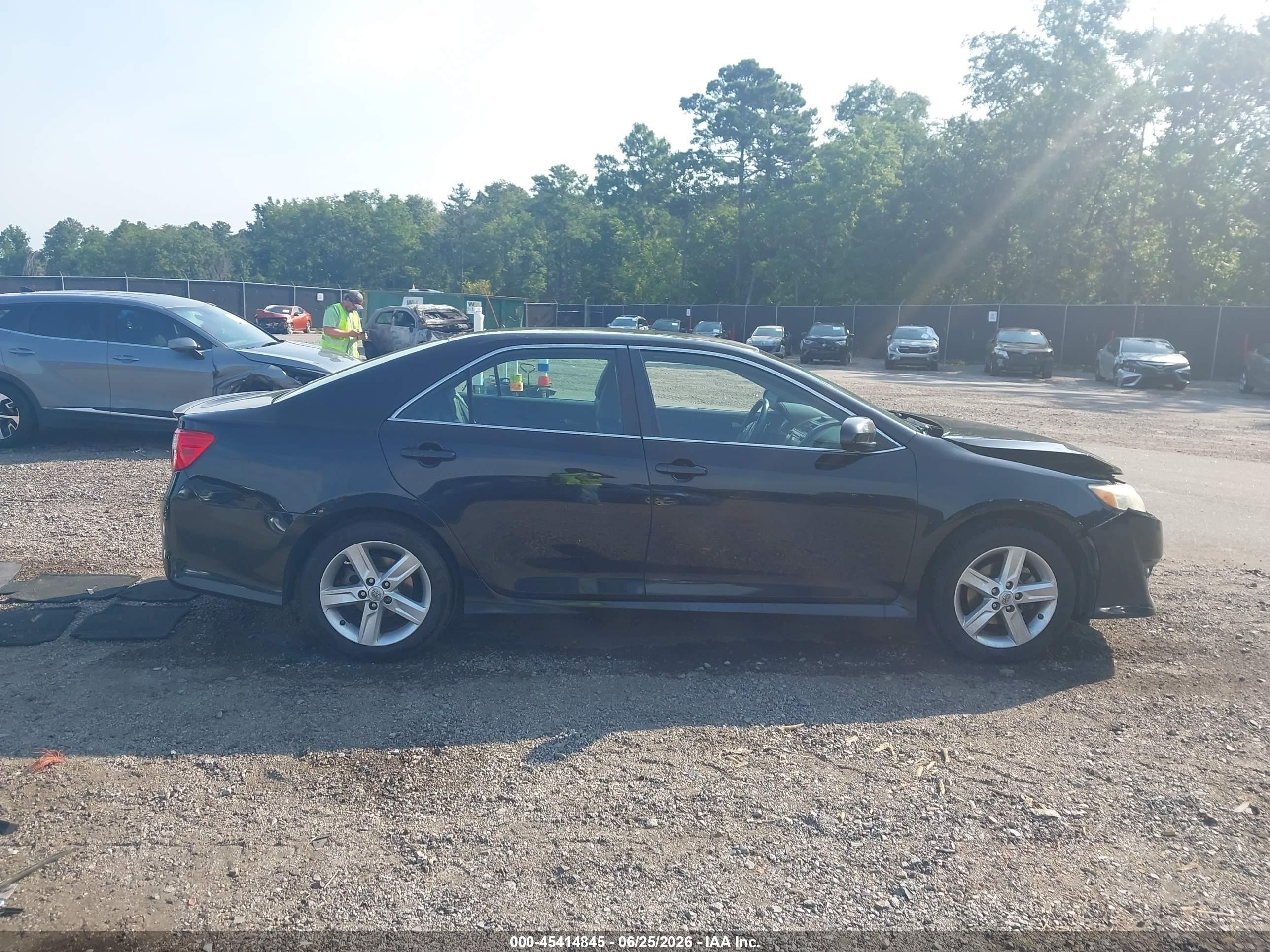 2014 Toyota Camry Se Black vin: 4T1BF1FKXEU760955
