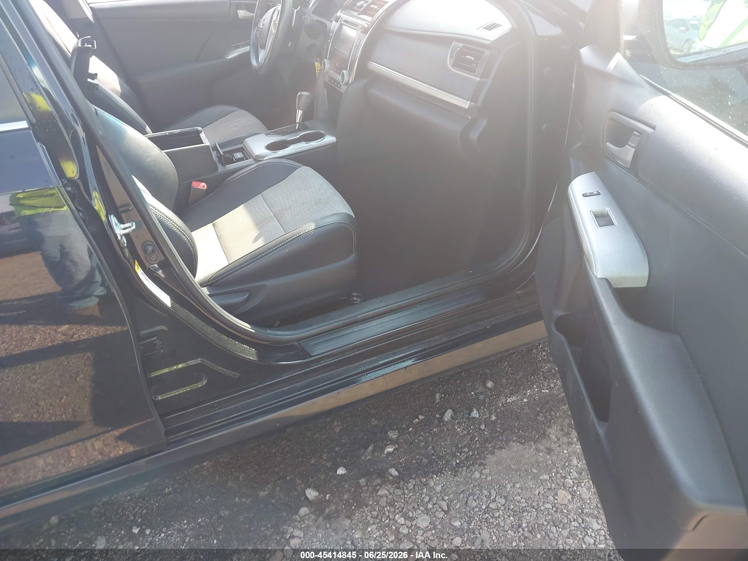 2014 Toyota Camry Se Black vin: 4T1BF1FKXEU760955