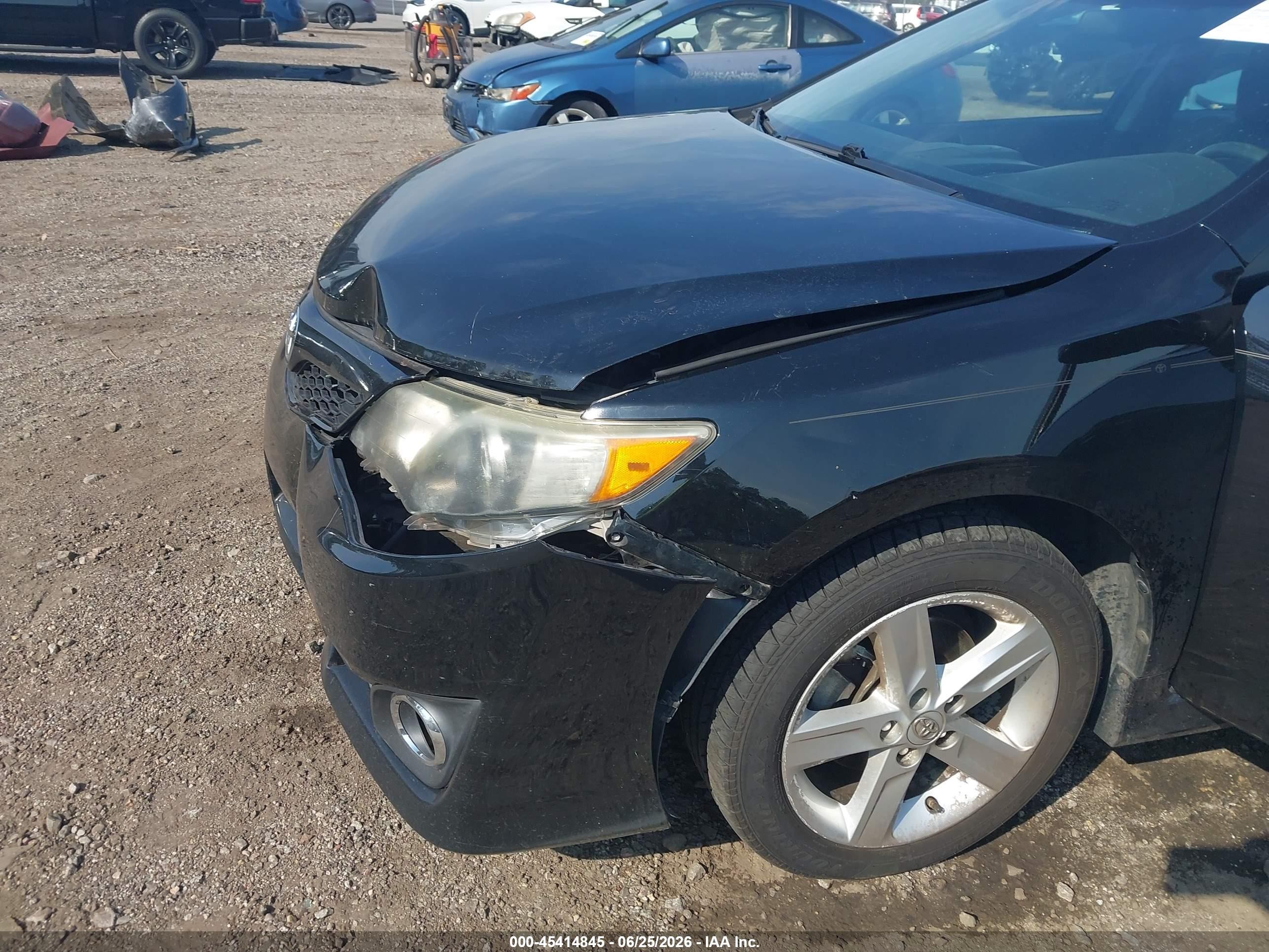 2014 Toyota Camry Se Black vin: 4T1BF1FKXEU760955
