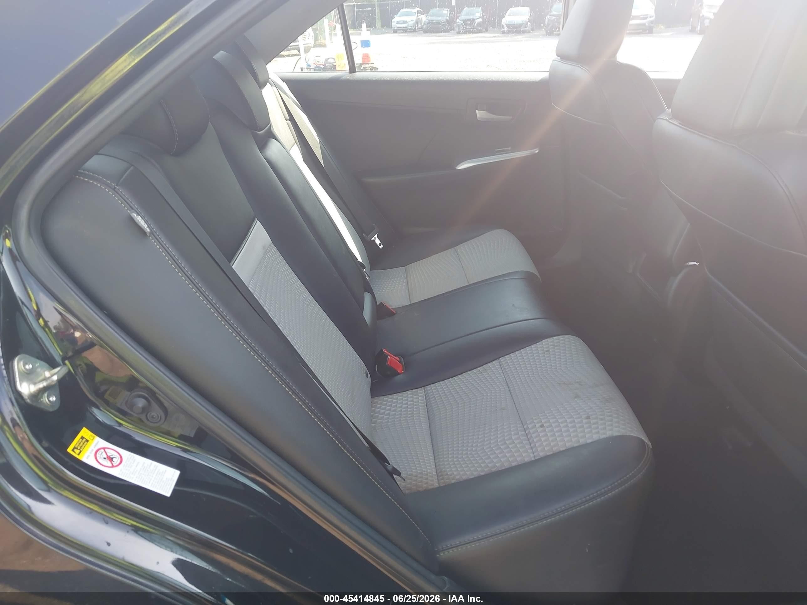 2014 Toyota Camry Se Black vin: 4T1BF1FKXEU760955