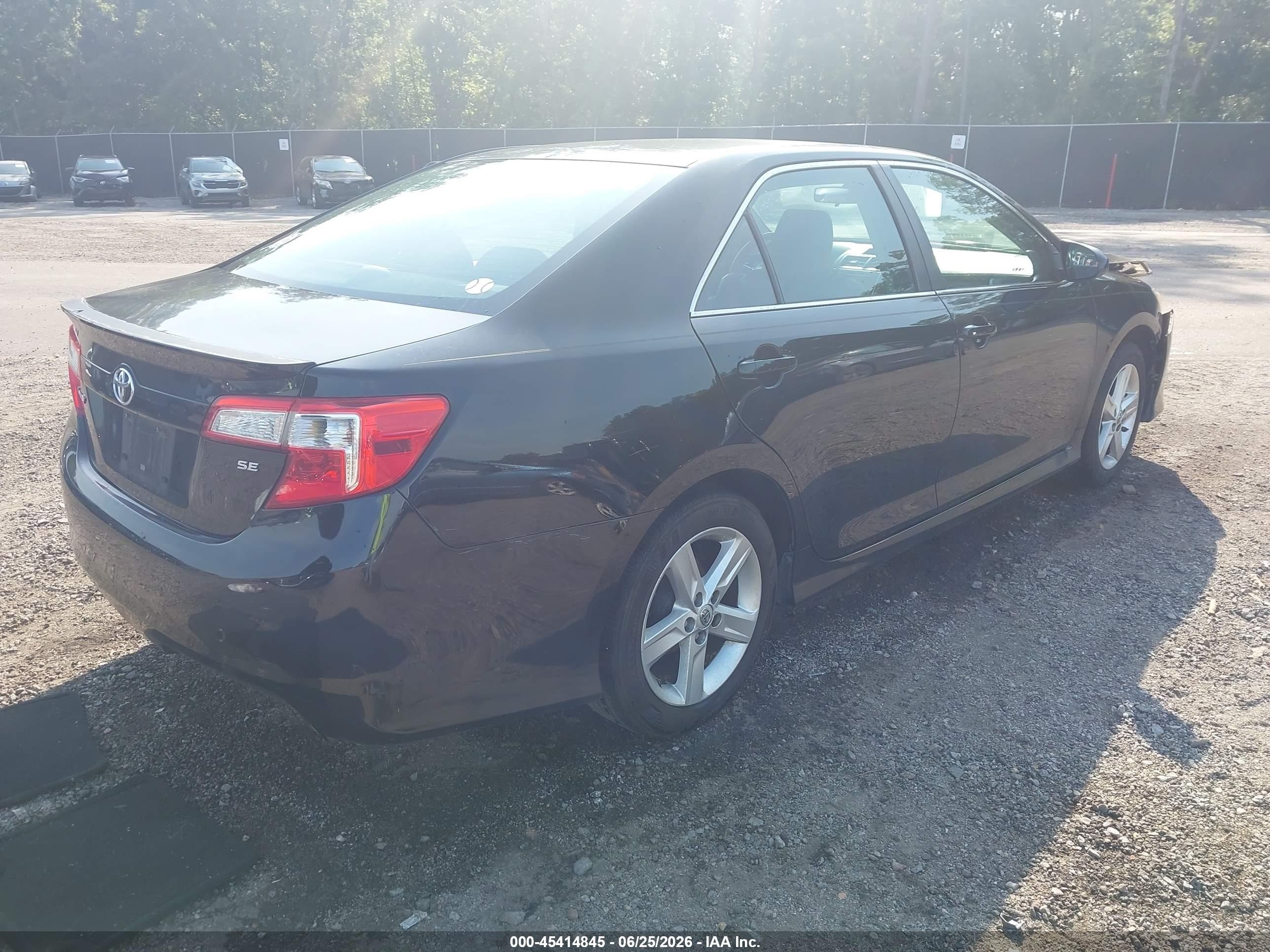 2014 Toyota Camry Se Black vin: 4T1BF1FKXEU760955