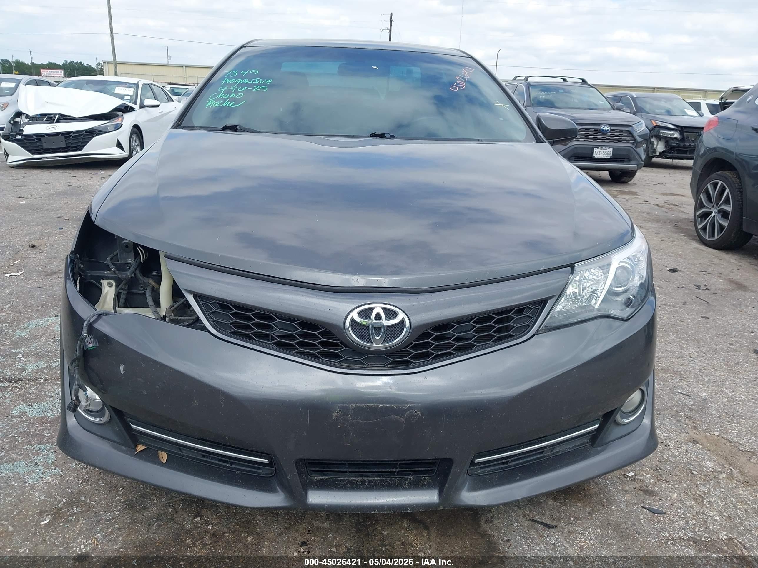 2014 Toyota Camry Se Gray vin: 4T1BF1FKXEU762950