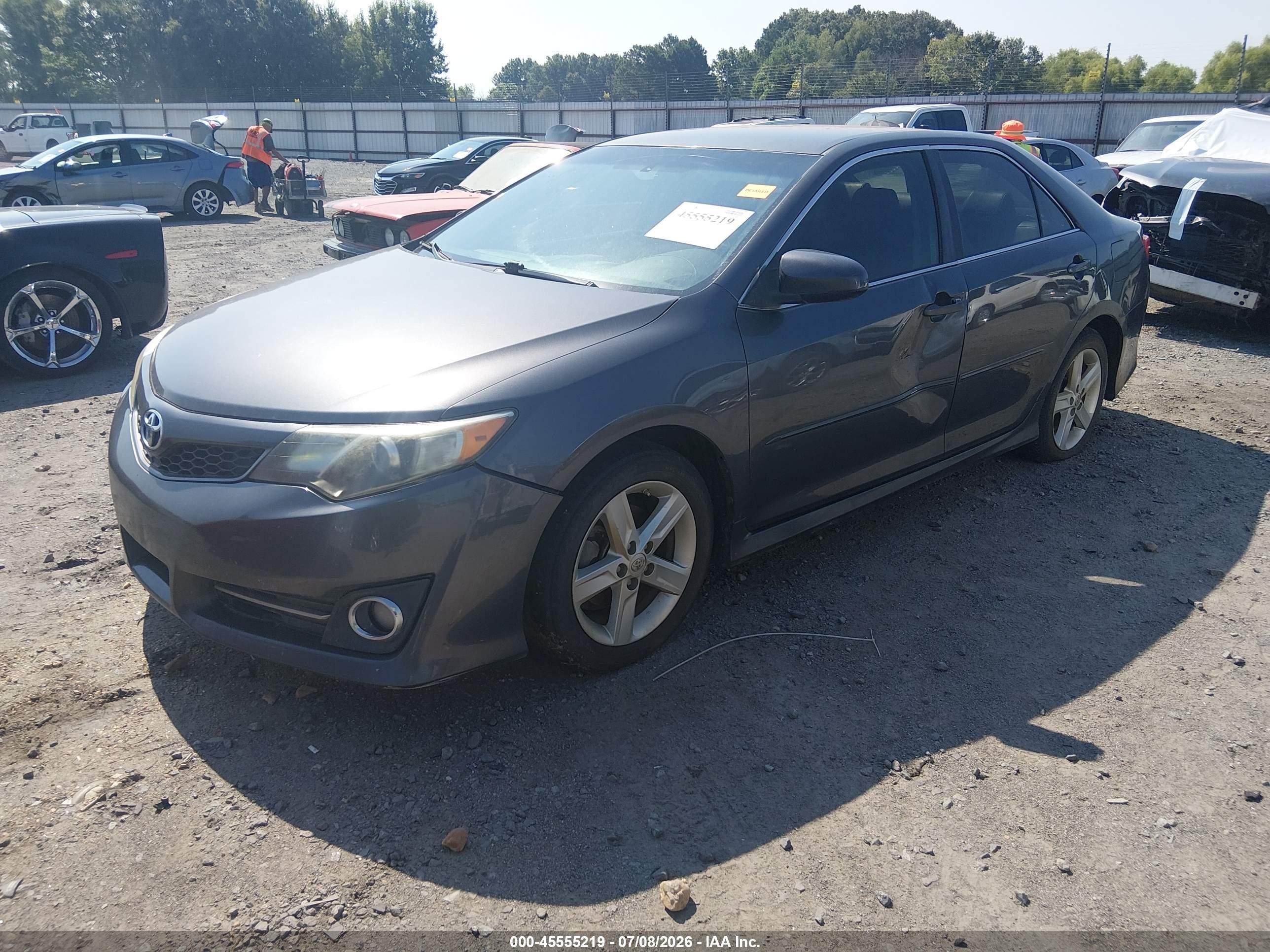 2014 Toyota Camry Se Gray vin: 4T1BF1FKXEU765167