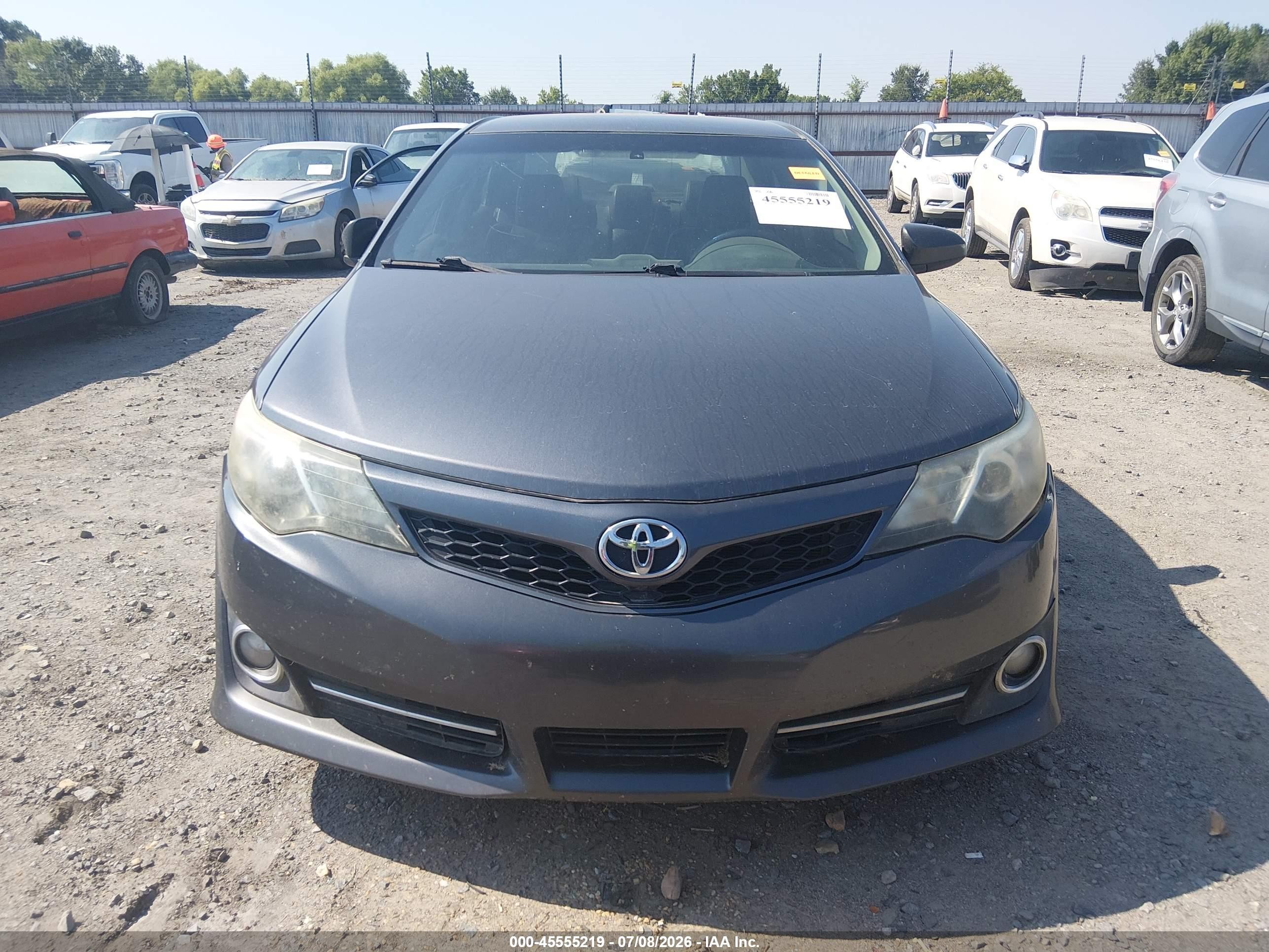 2014 Toyota Camry Se Gray vin: 4T1BF1FKXEU765167