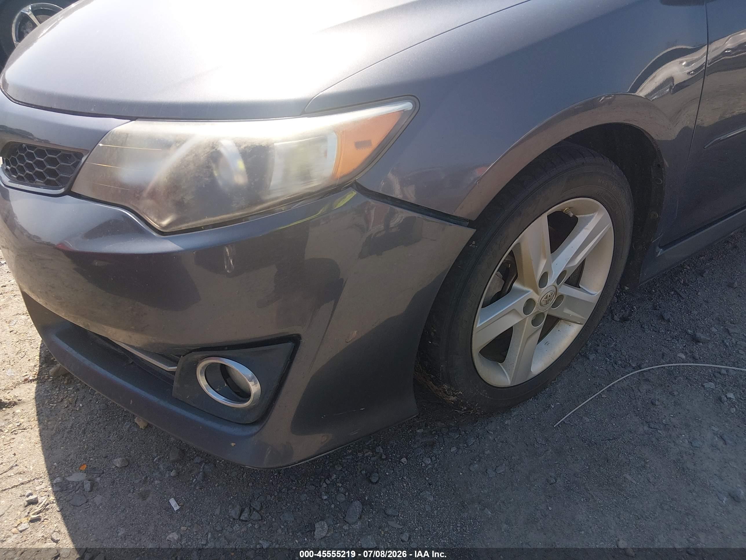 2014 Toyota Camry Se Gray vin: 4T1BF1FKXEU765167
