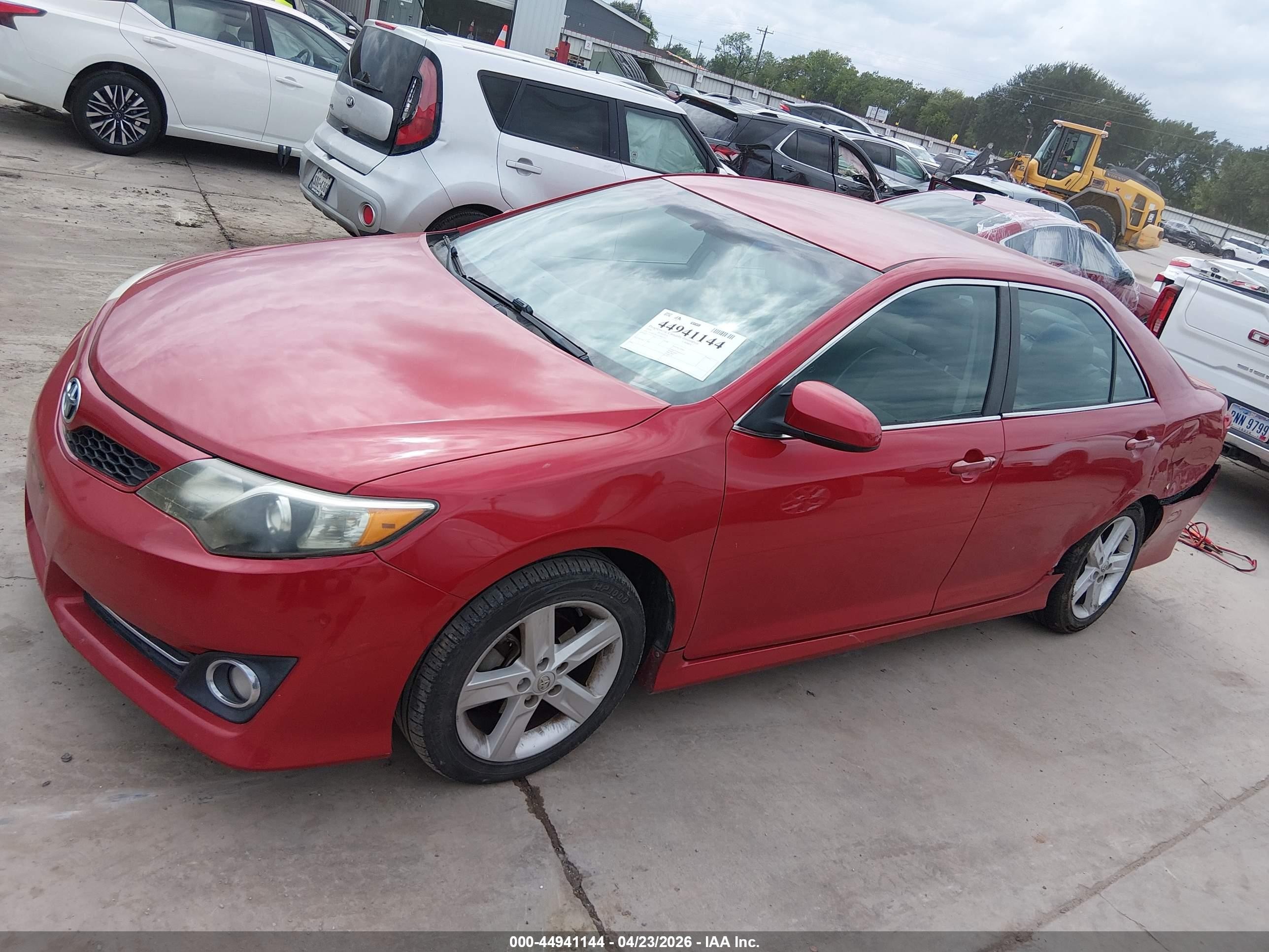 2014 Toyota Camry Se Red vin: 4T1BF1FKXEU807479