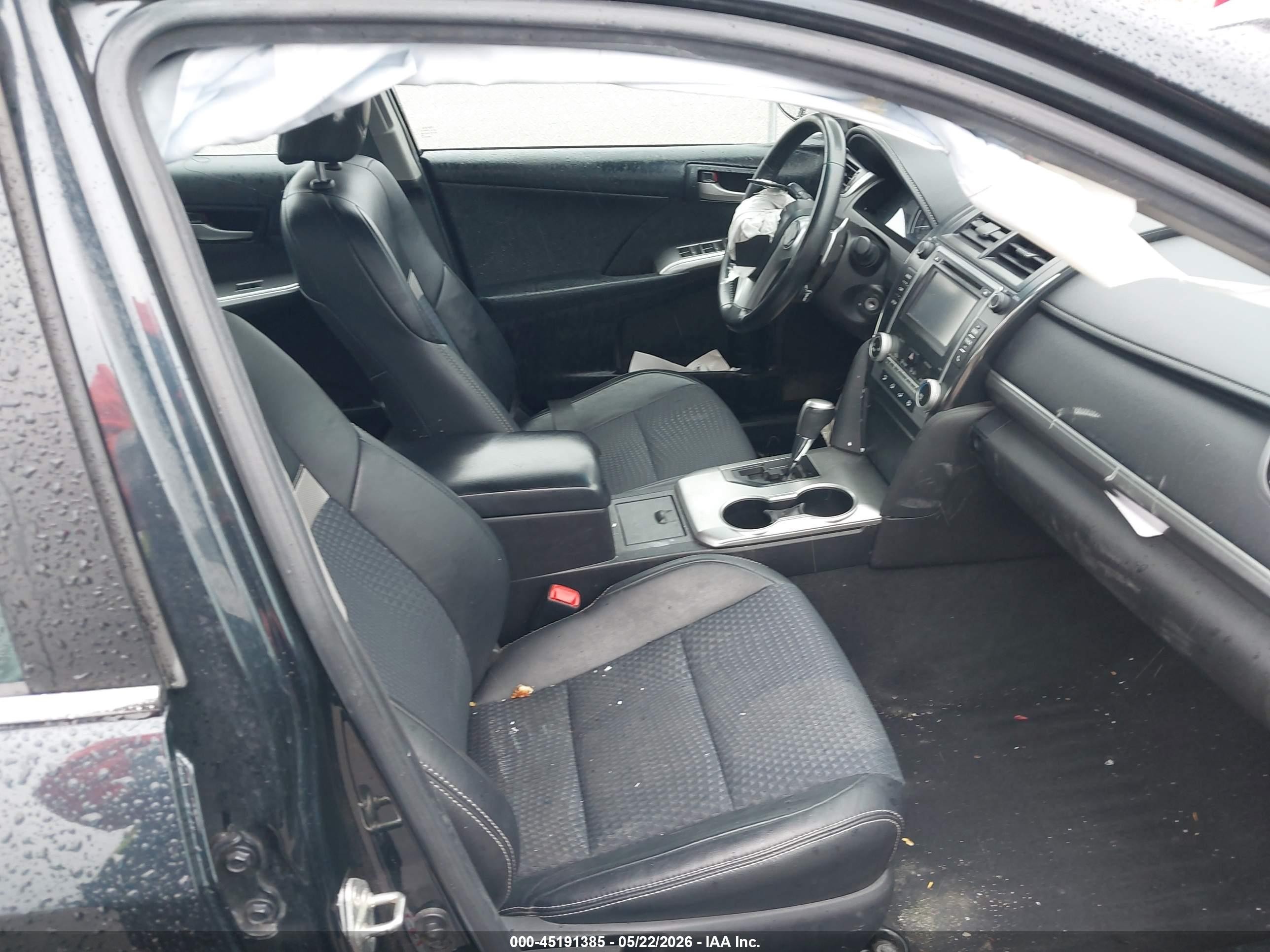 2014 Toyota Camry Se Black vin: 4T1BF1FKXEU810480