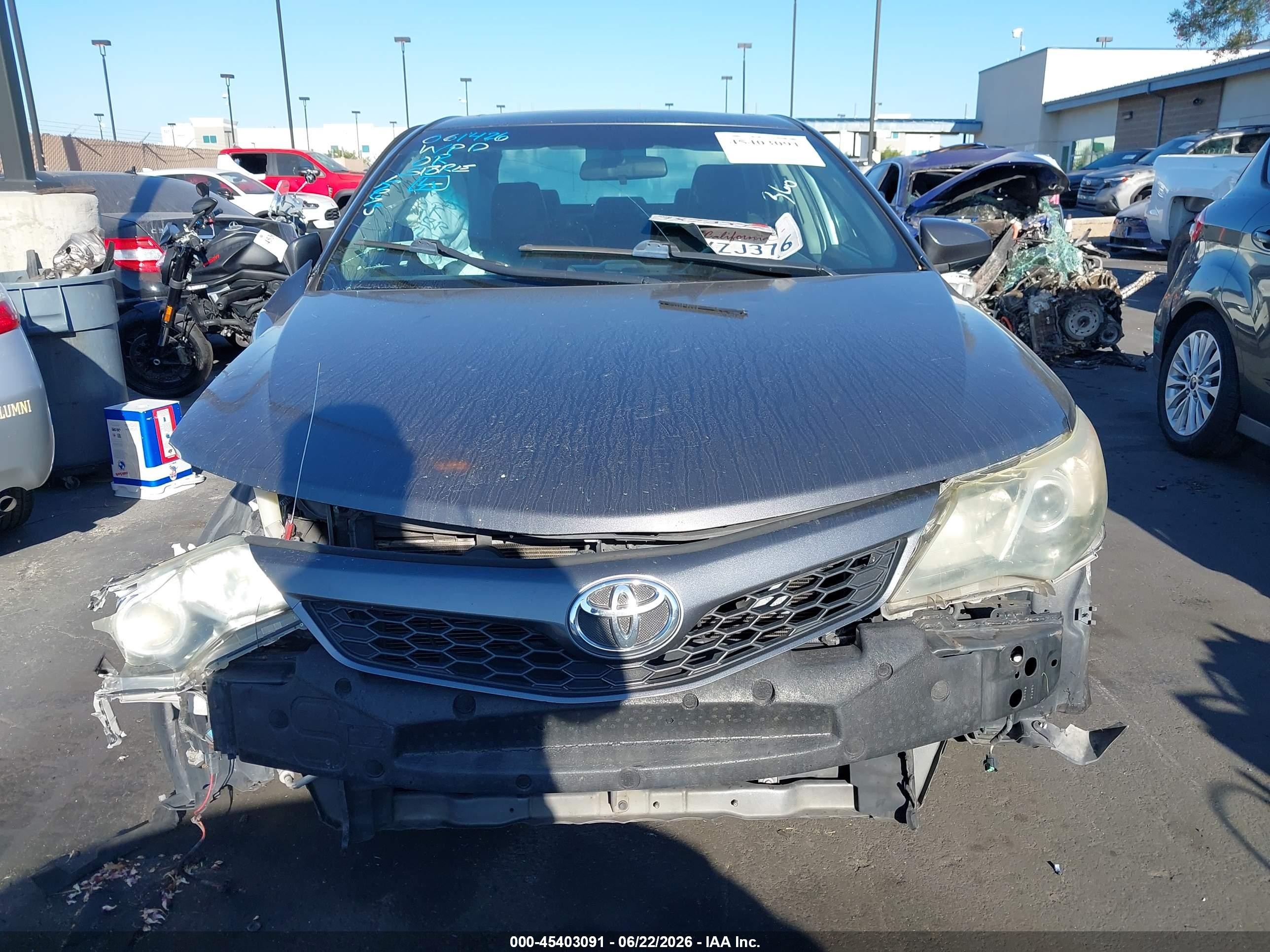 2014 Toyota Camry Se Sport Gray vin: 4T1BF1FKXEU820801