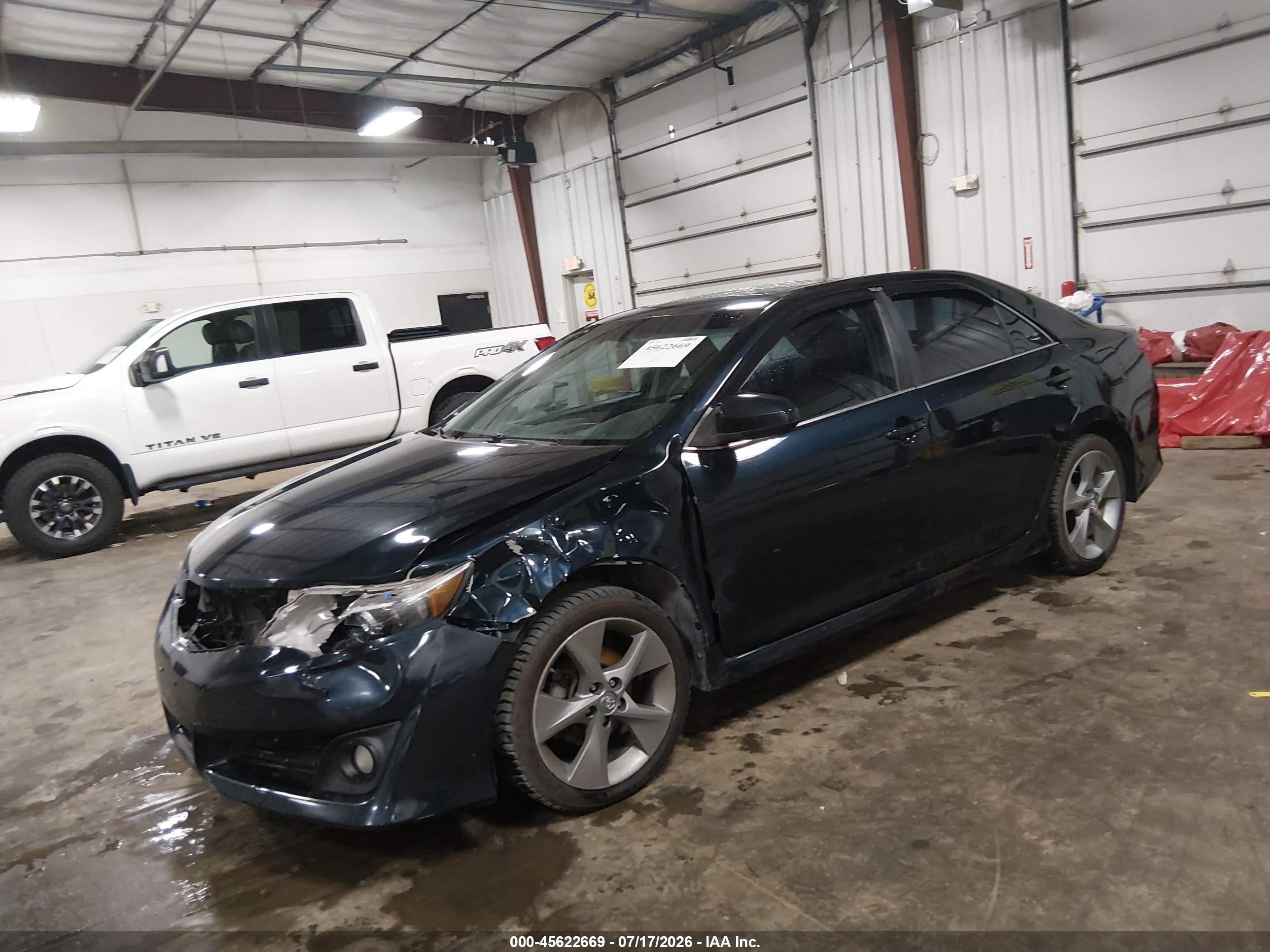 2014 Toyota Camry Se Sport Dark Blue vin: 4T1BF1FKXEU833550