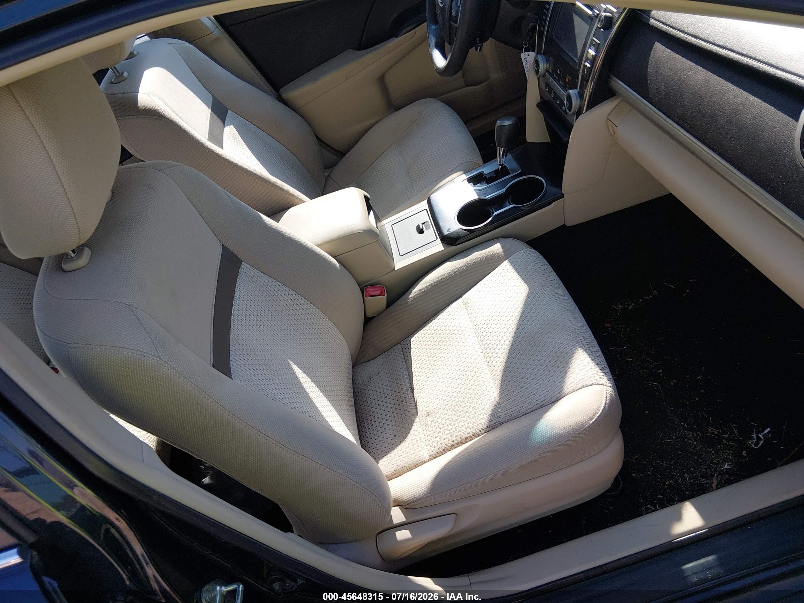2014 Toyota Camry Le Black vin: 4T1BF1FKXEU838697