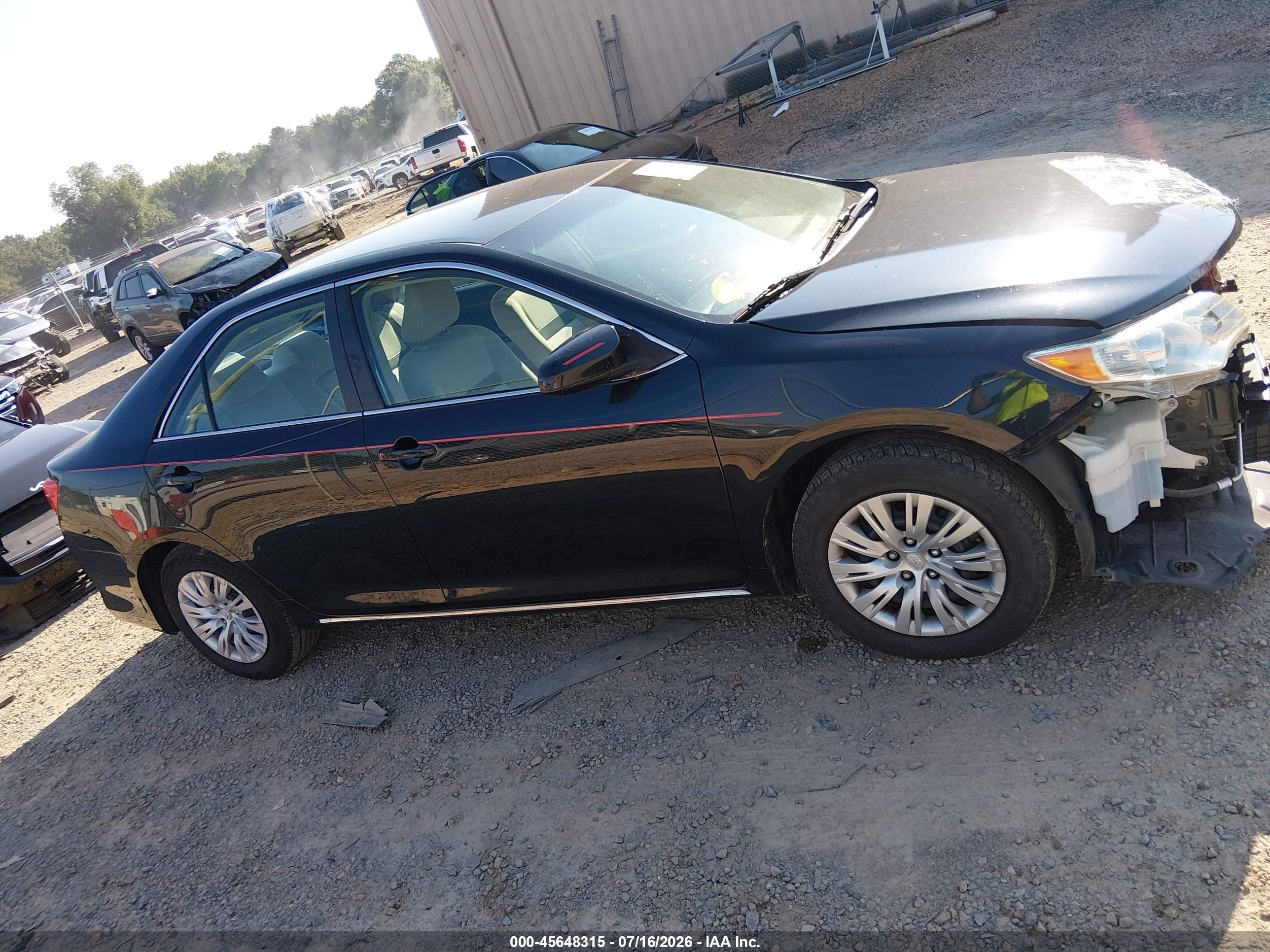 2014 Toyota Camry Le Black vin: 4T1BF1FKXEU838697