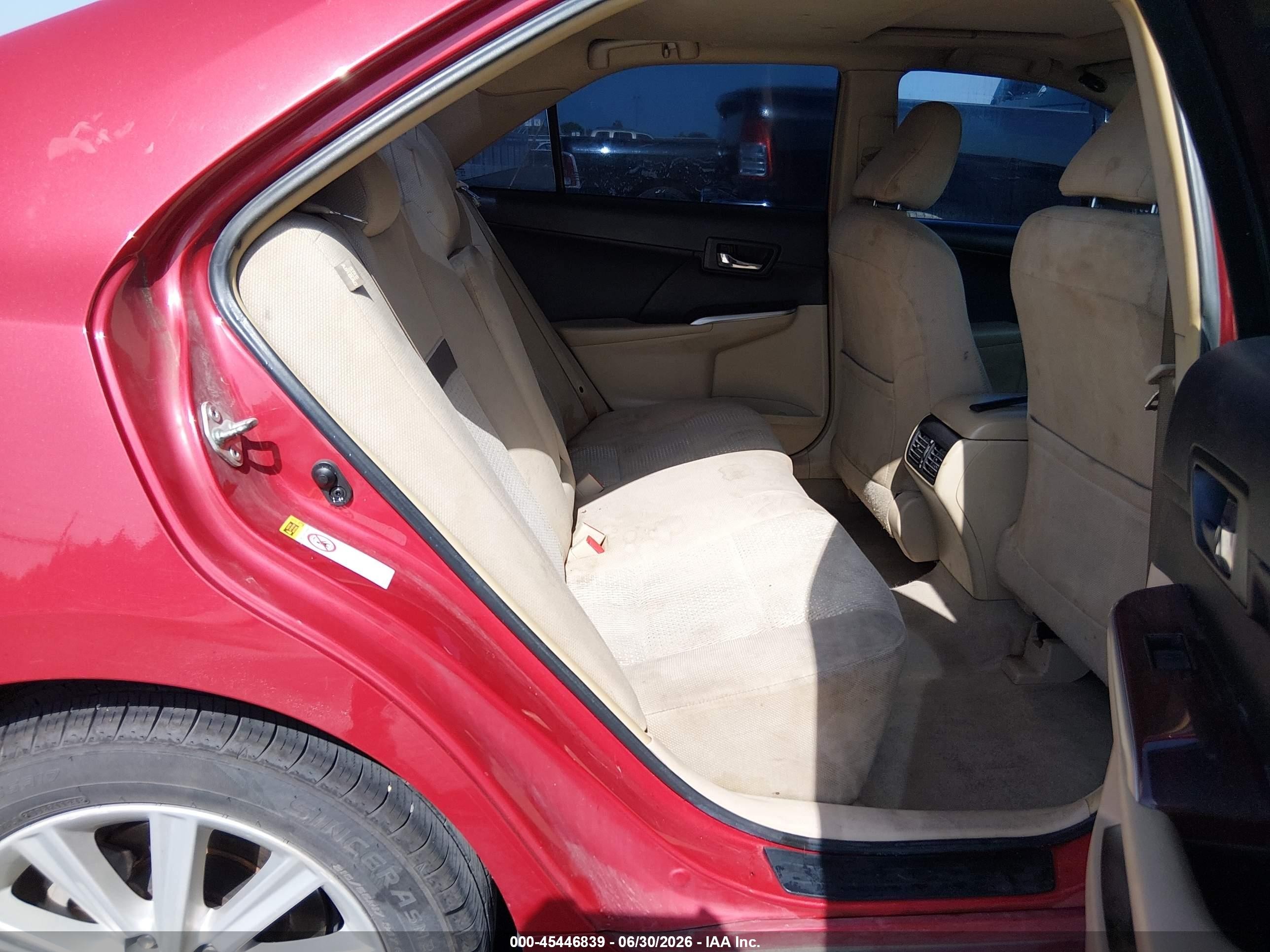 2014 Toyota Camry Xle Red vin: 4T1BF1FKXEU867021