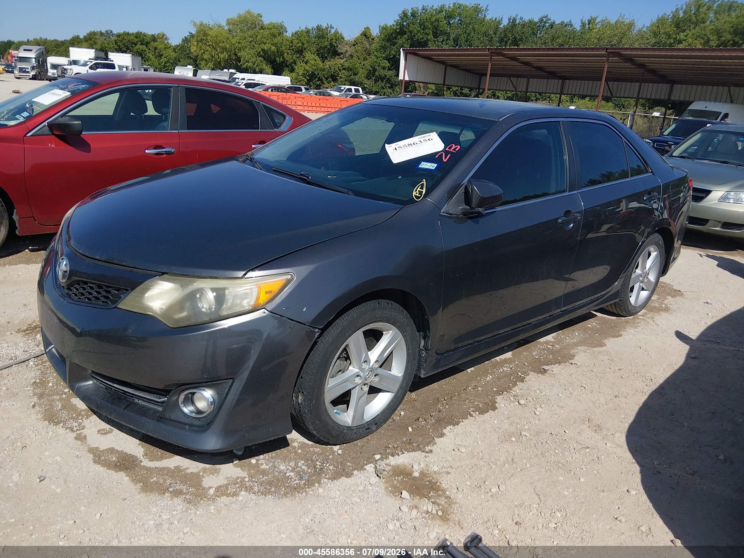 2014 Toyota Camry Se Gray vin: 4T1BF1FKXEU868279