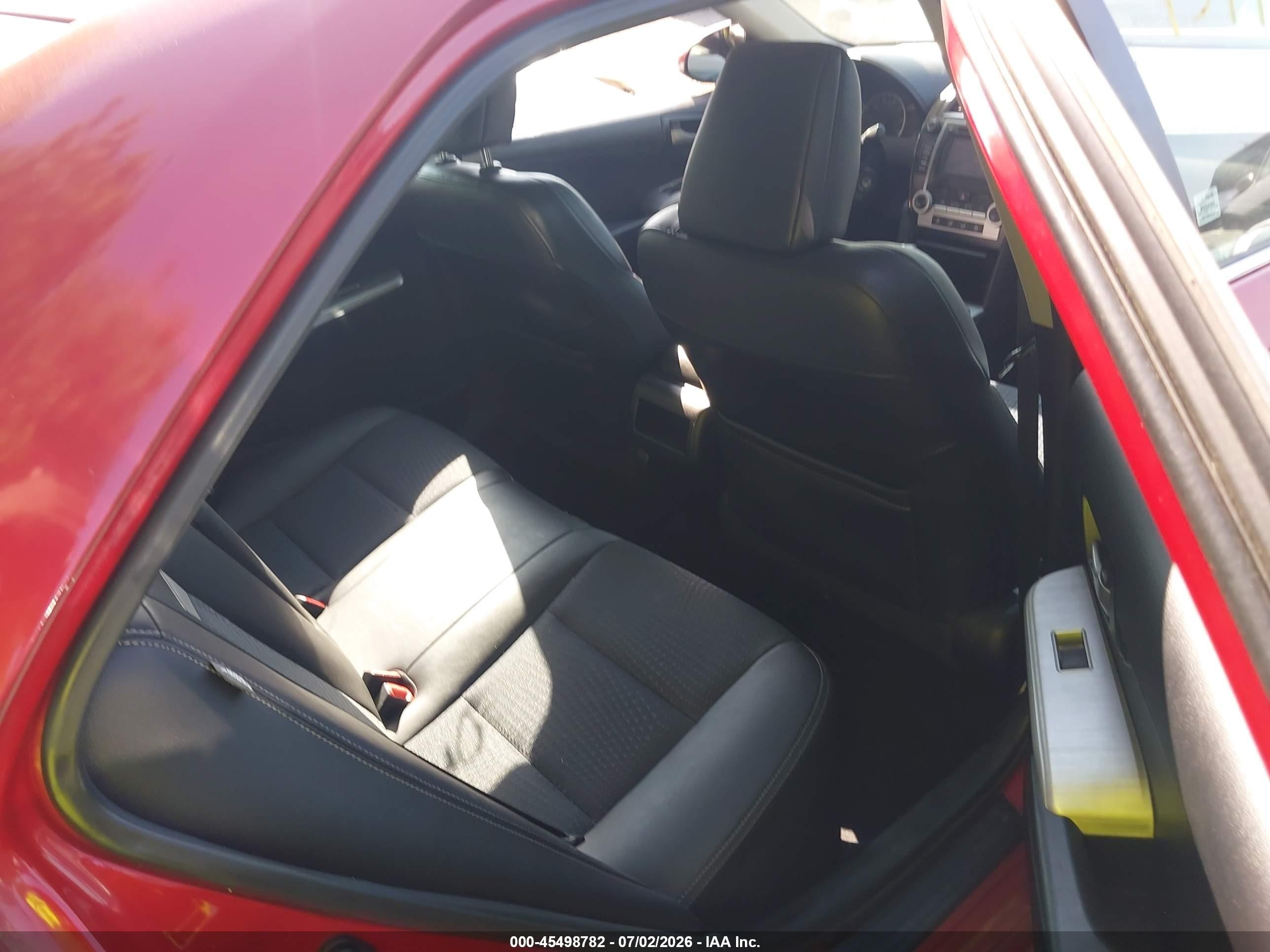 2014 Toyota Camry Se Red vin: 4T1BF1FKXEU871196