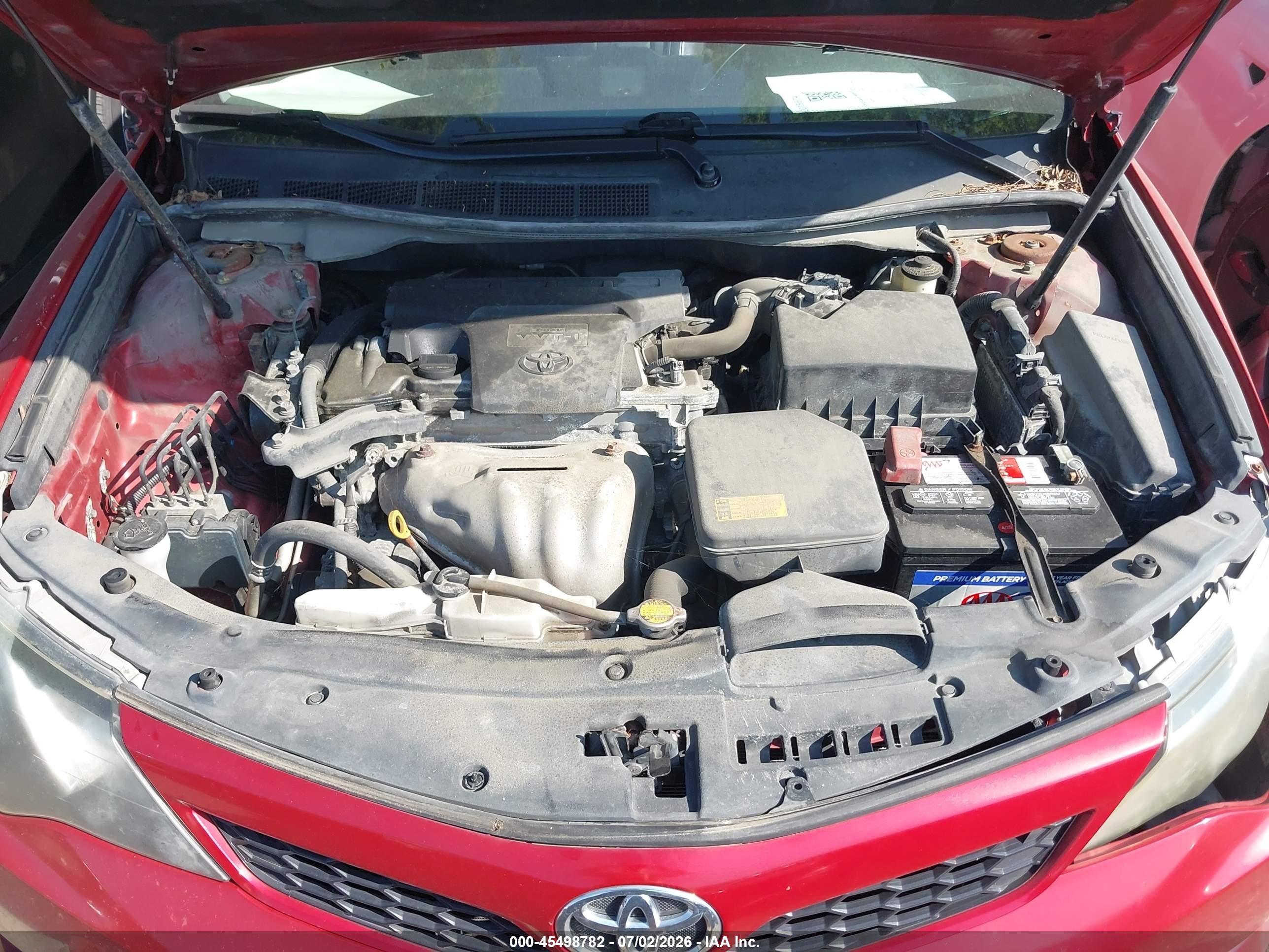 2014 Toyota Camry Se Red vin: 4T1BF1FKXEU871196