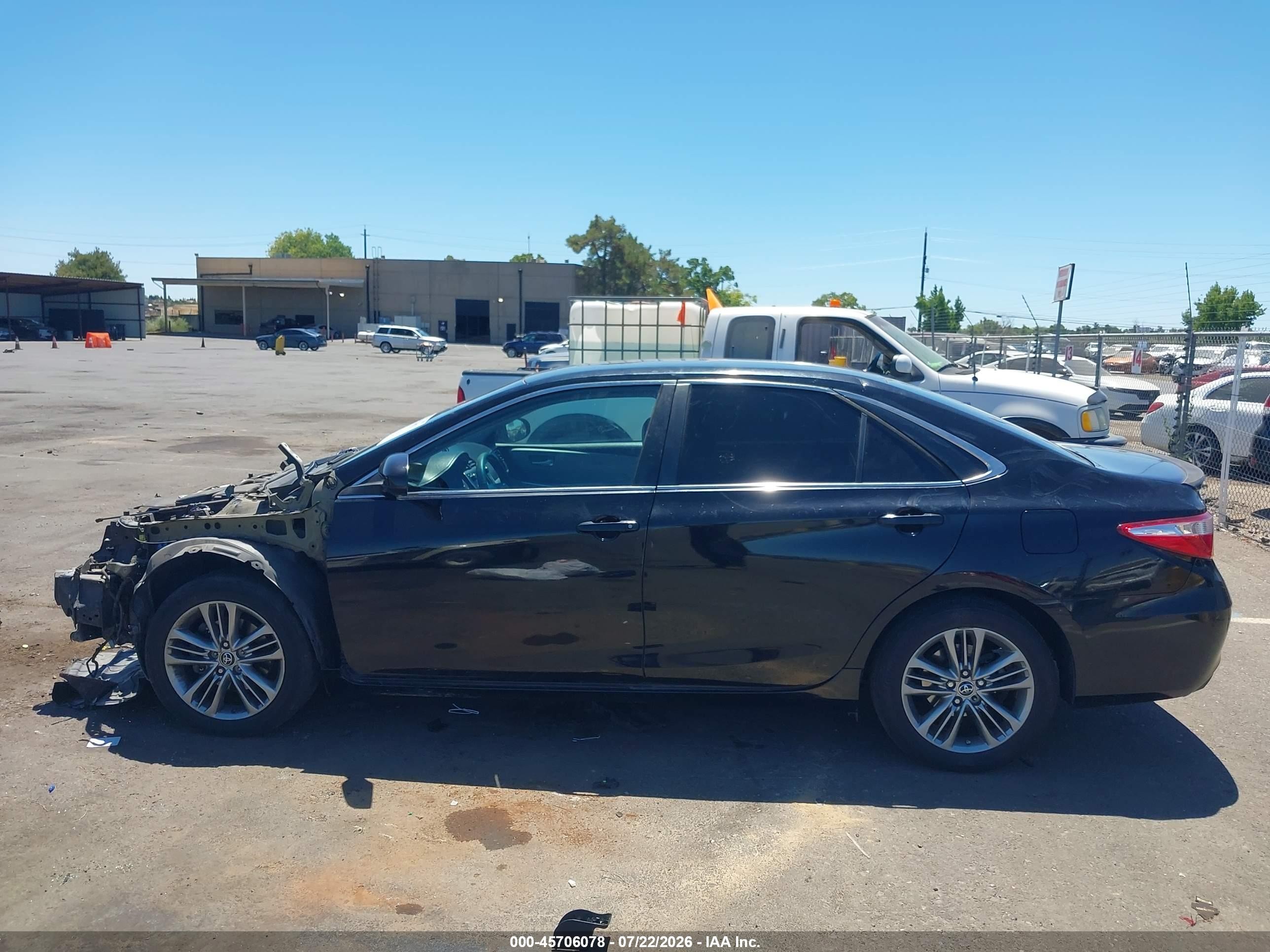 2015 Toyota Camry Se Black vin: 4T1BF1FKXFU010036