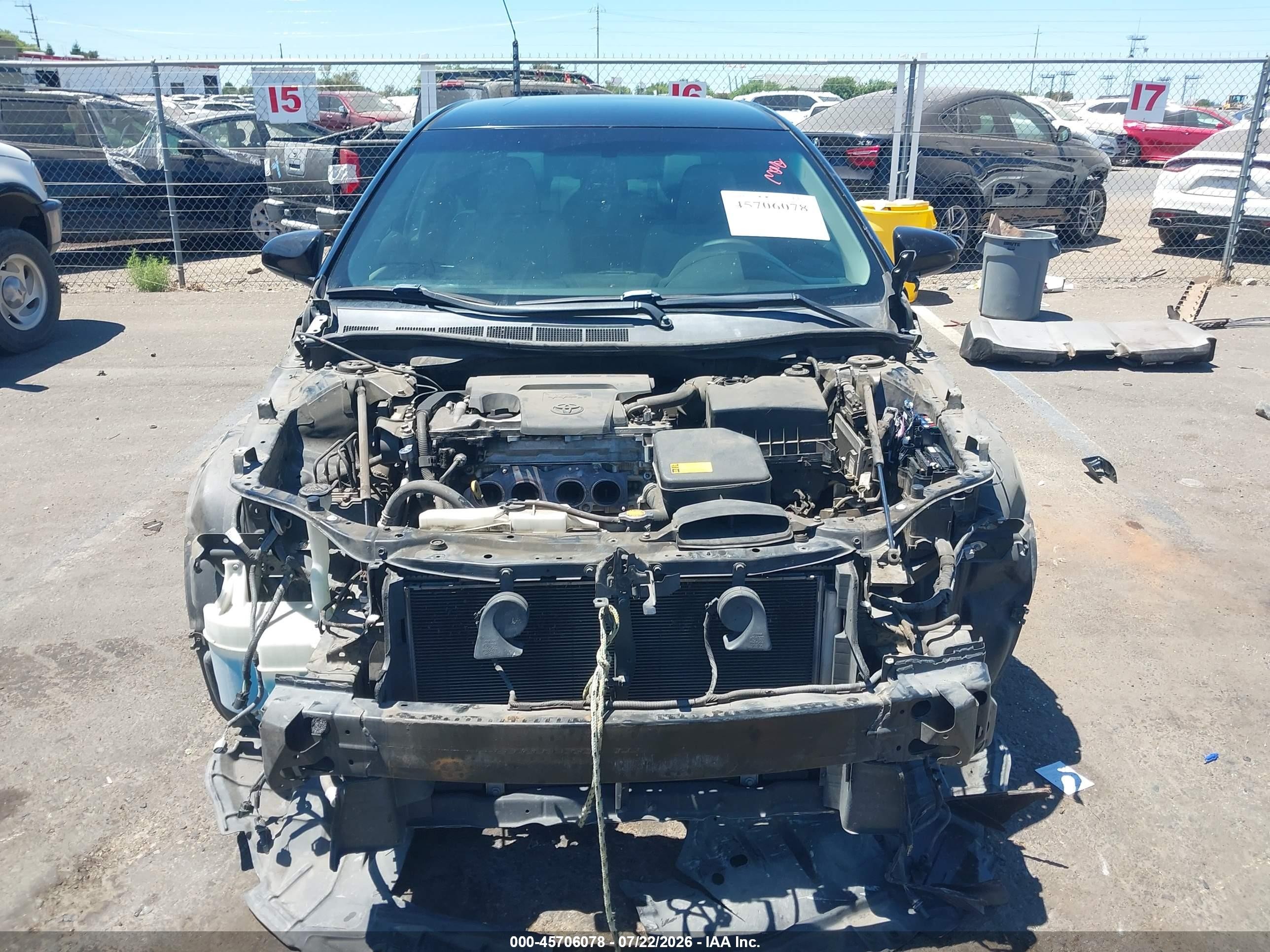 2015 Toyota Camry Se Black vin: 4T1BF1FKXFU010036
