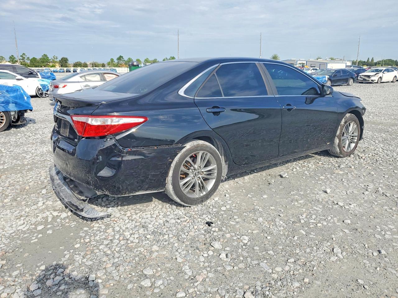 2015 Toyota Camry Se Black vin: 4T1BF1FKXFU013177