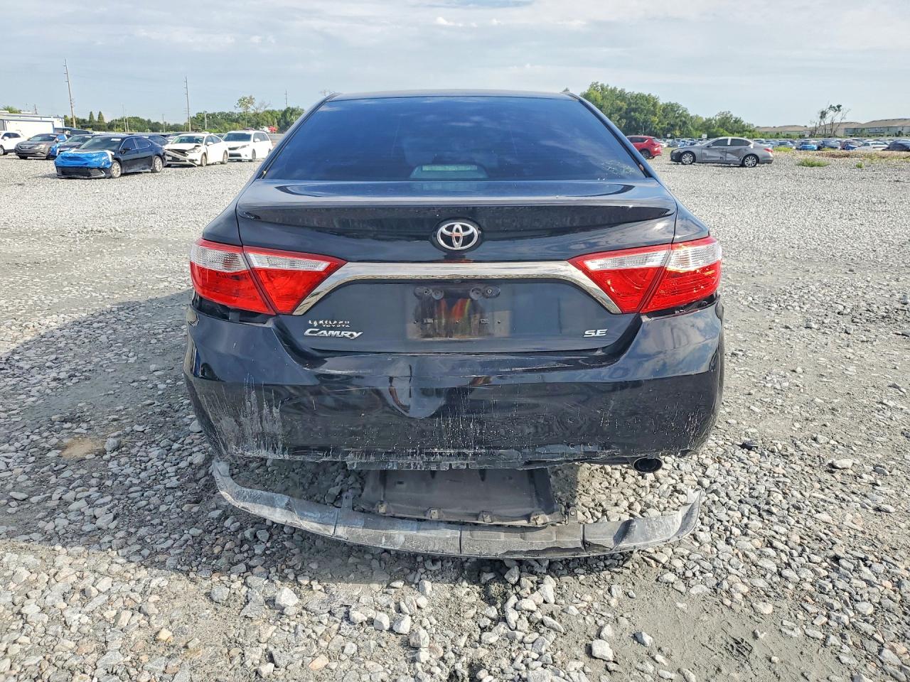 2015 Toyota Camry Se Black vin: 4T1BF1FKXFU013177