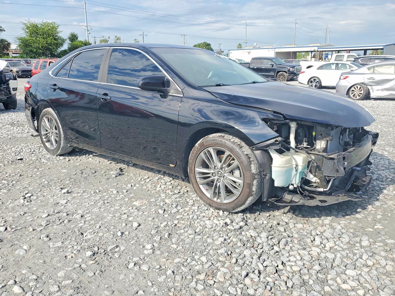 2015 Toyota Camry Se Black vin: 4T1BF1FKXFU013177