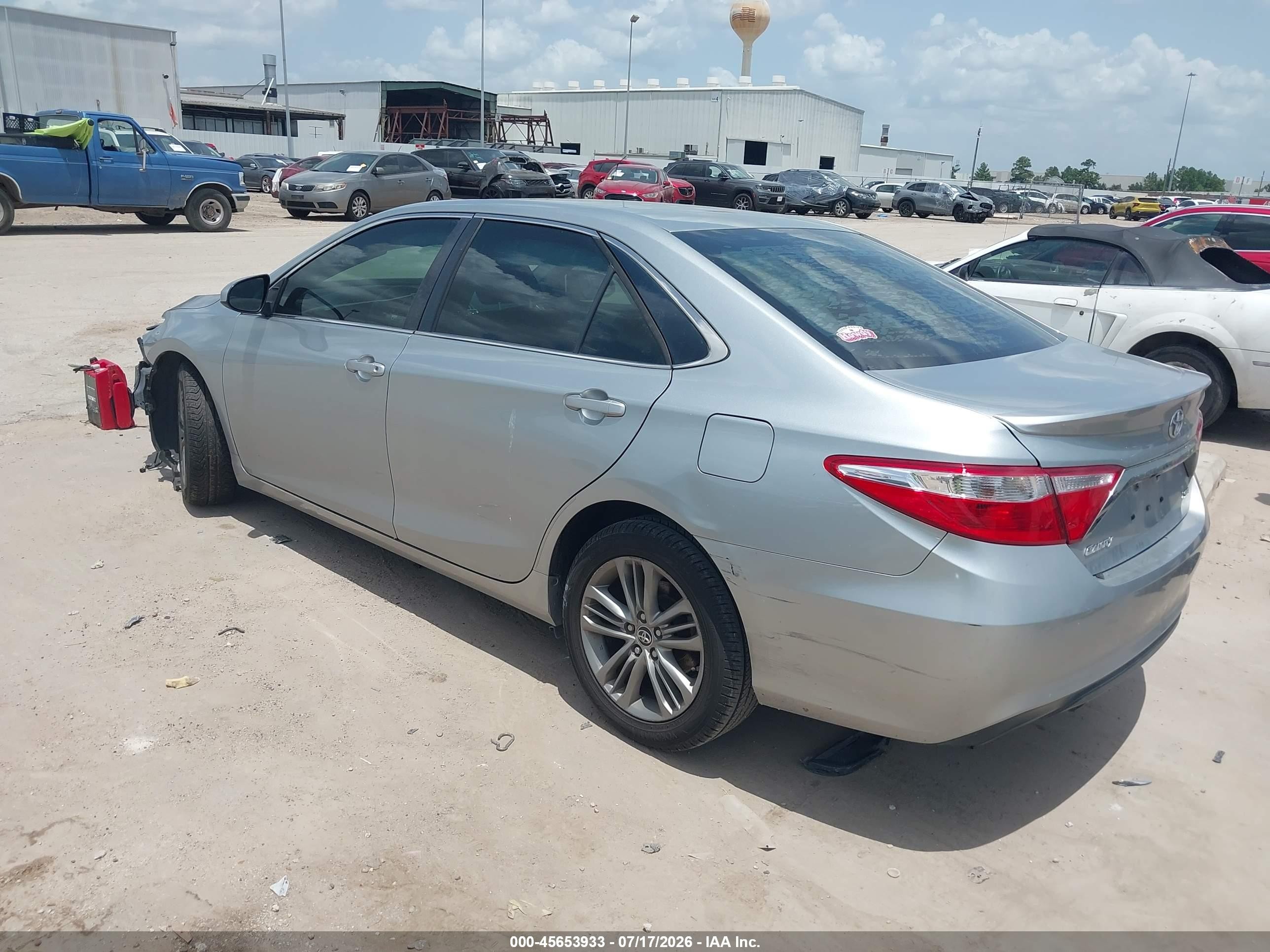 2015 Toyota Camry Se Silver vin: 4T1BF1FKXFU022154