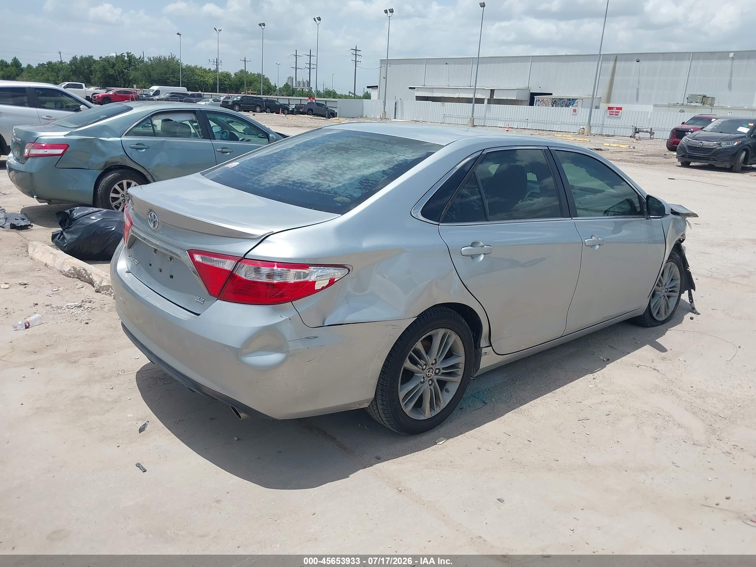 2015 Toyota Camry Se Silver vin: 4T1BF1FKXFU022154