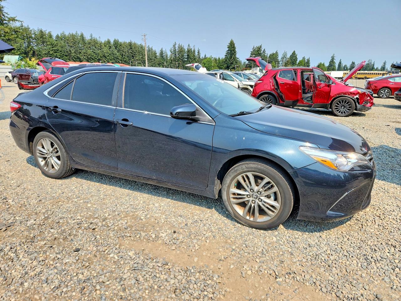2015 Toyota Camry Se Black vin: 4T1BF1FKXFU025510