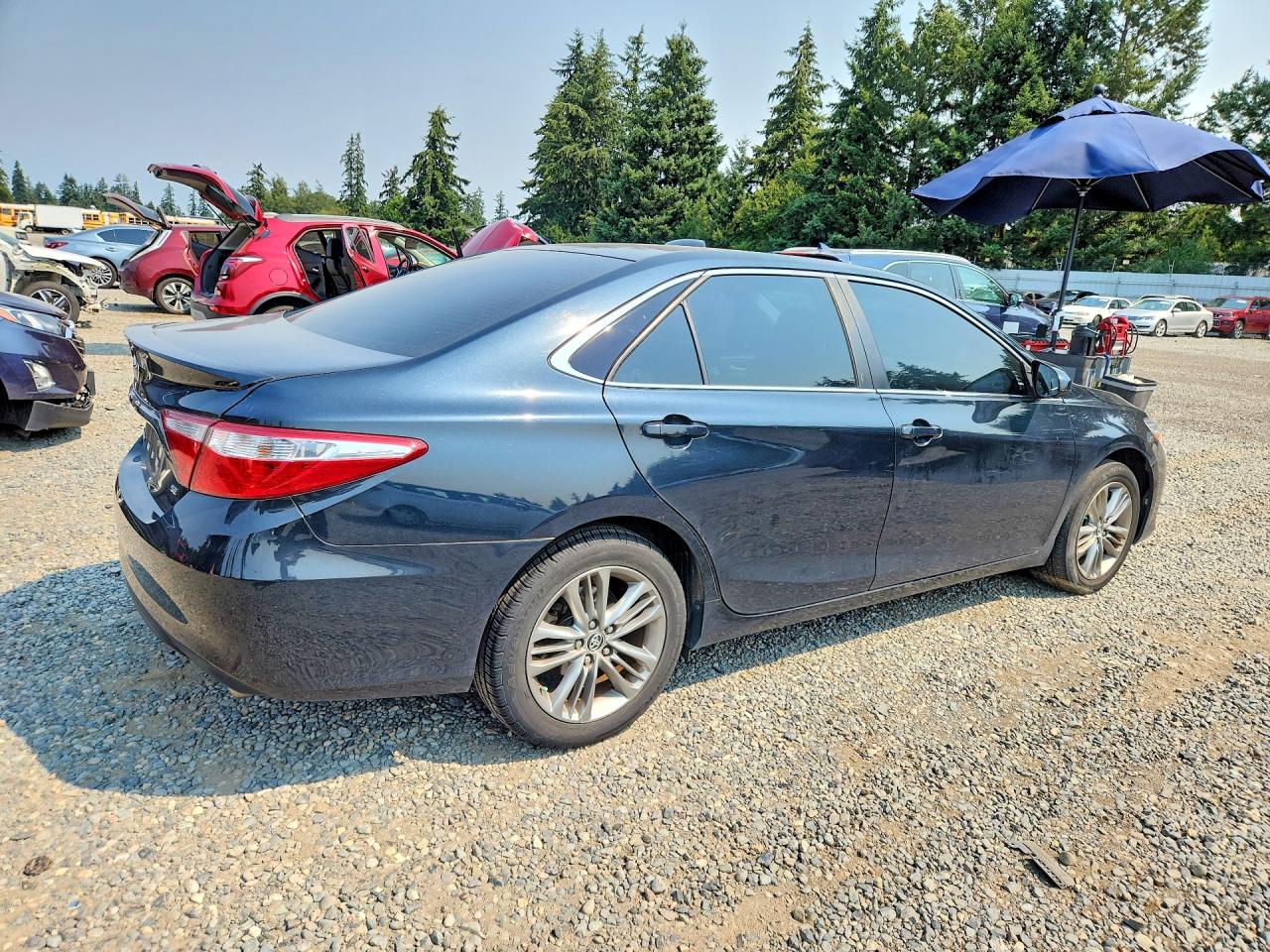 2015 Toyota Camry Se Black vin: 4T1BF1FKXFU025510