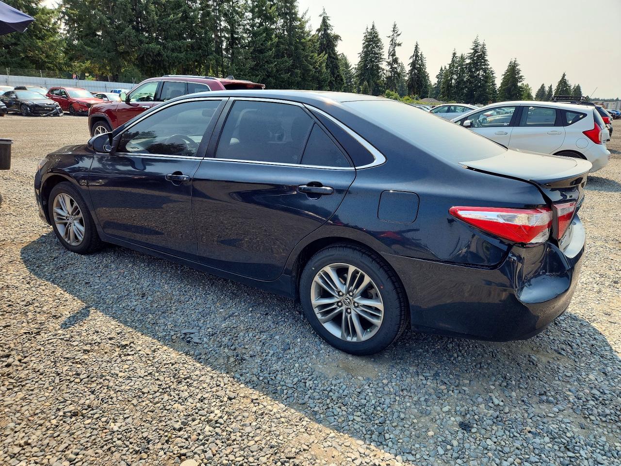 2015 Toyota Camry Se Black vin: 4T1BF1FKXFU025510