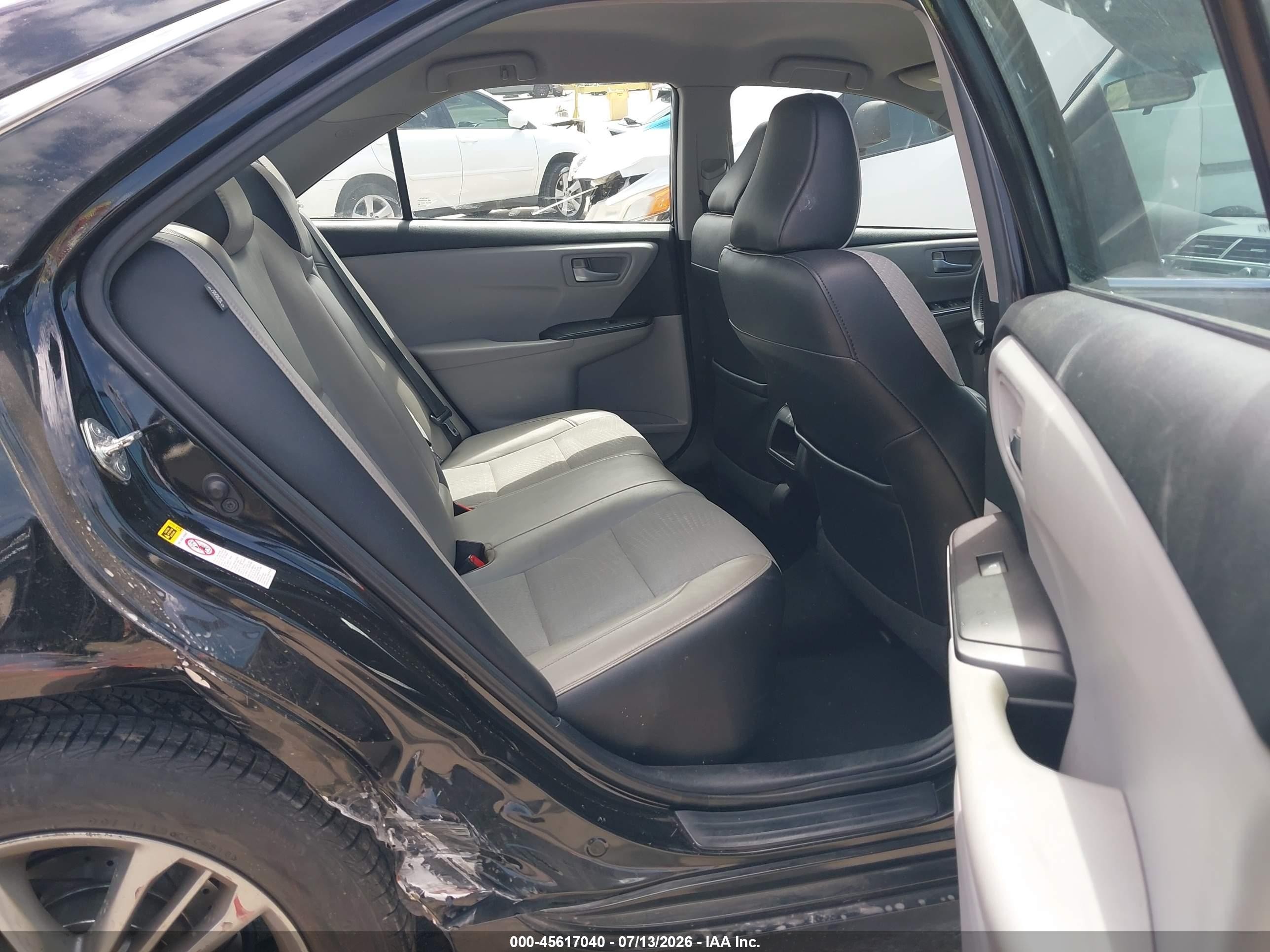 2015 Toyota Camry Se Черный vin: 4T1BF1FKXFU033672