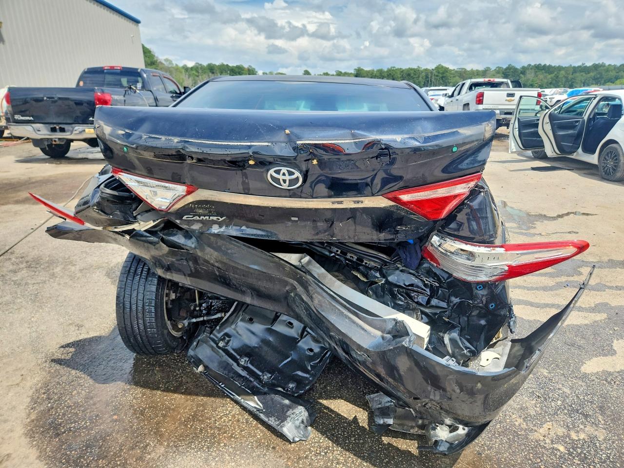 2015 Toyota Camry Se Black vin: 4T1BF1FKXFU068700