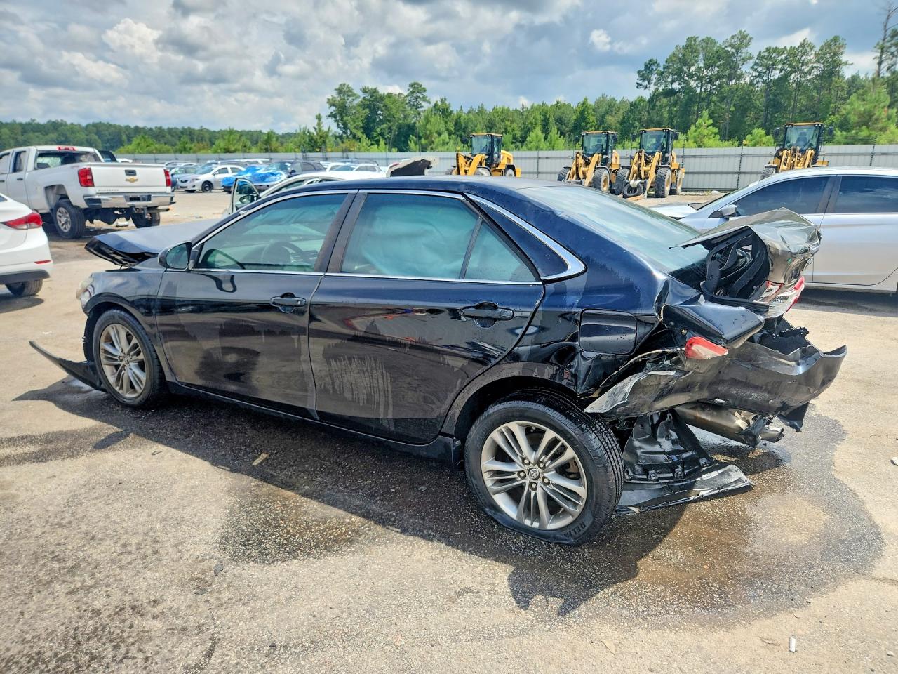 2015 Toyota Camry Se Black vin: 4T1BF1FKXFU068700