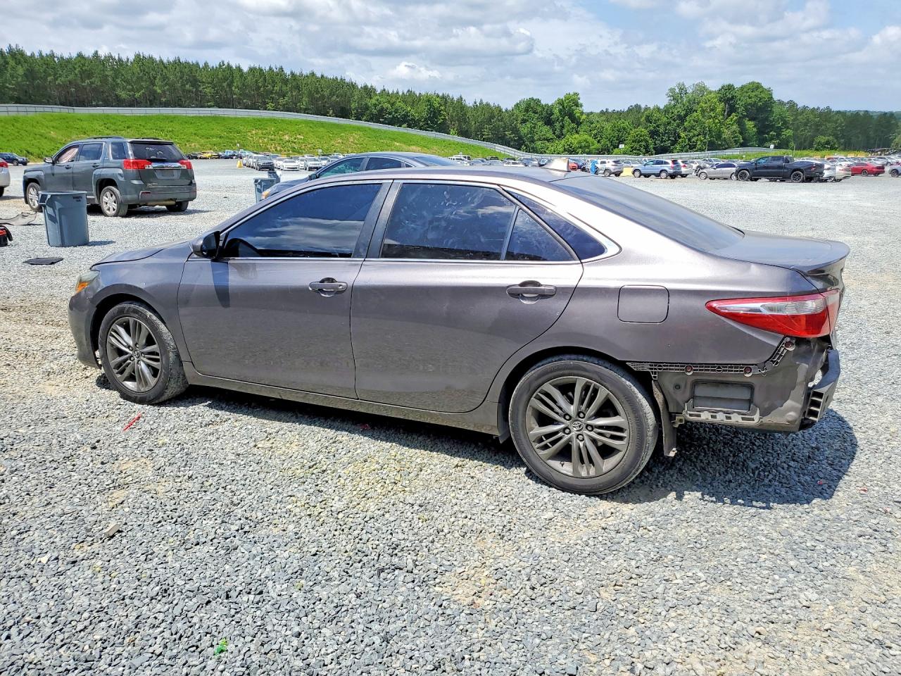 2015 Toyota Camry Se Gray vin: 4T1BF1FKXFU074464