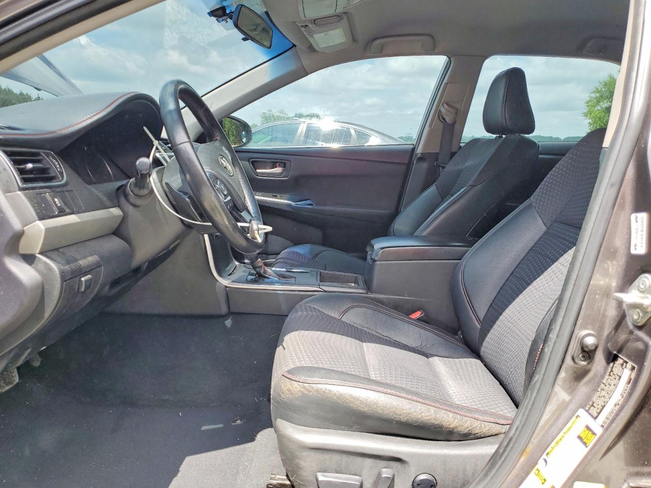 2015 Toyota Camry Se Gray vin: 4T1BF1FKXFU074464