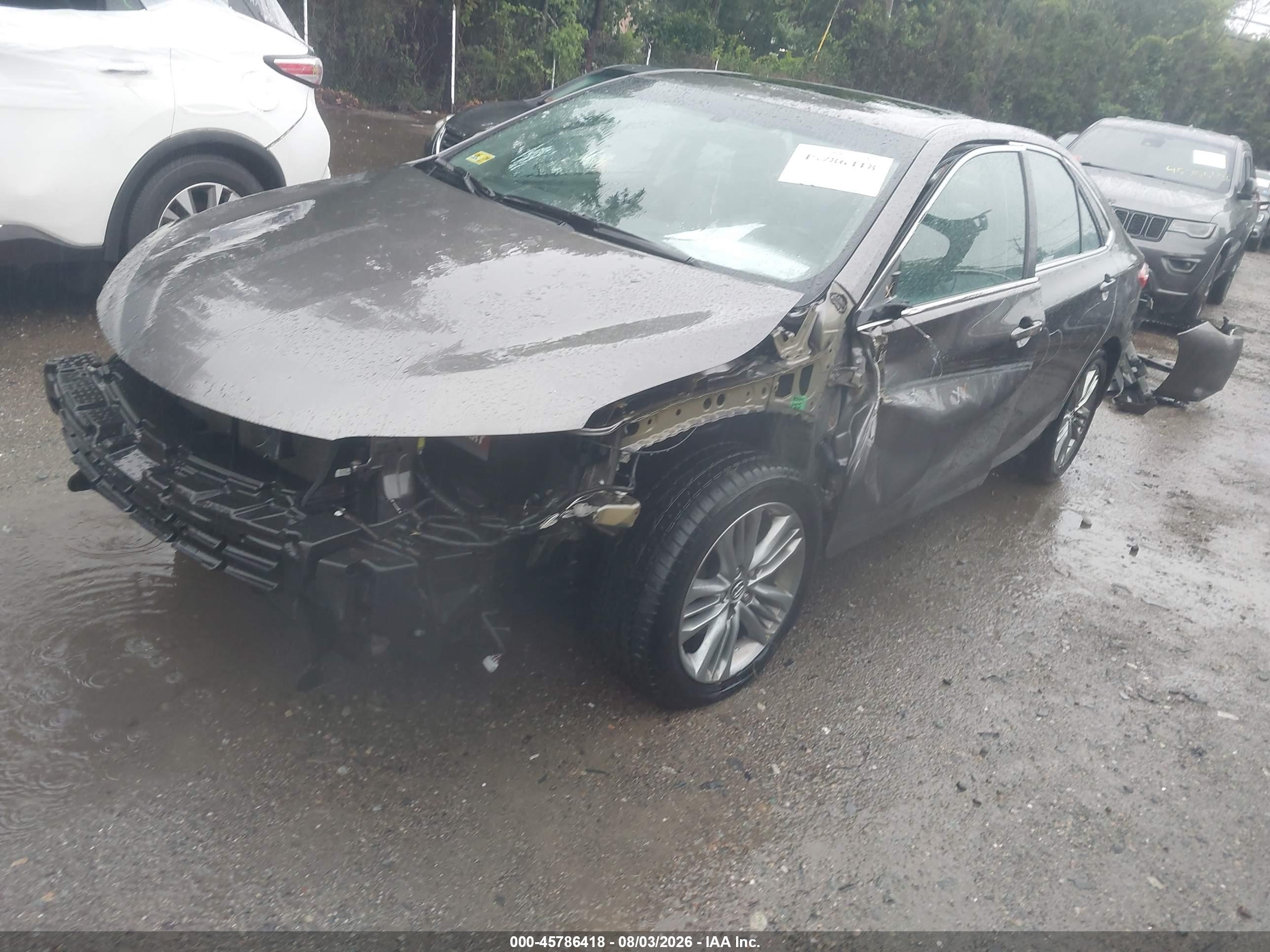 2015 Toyota Camry Se Gray vin: 4T1BF1FKXFU080152
