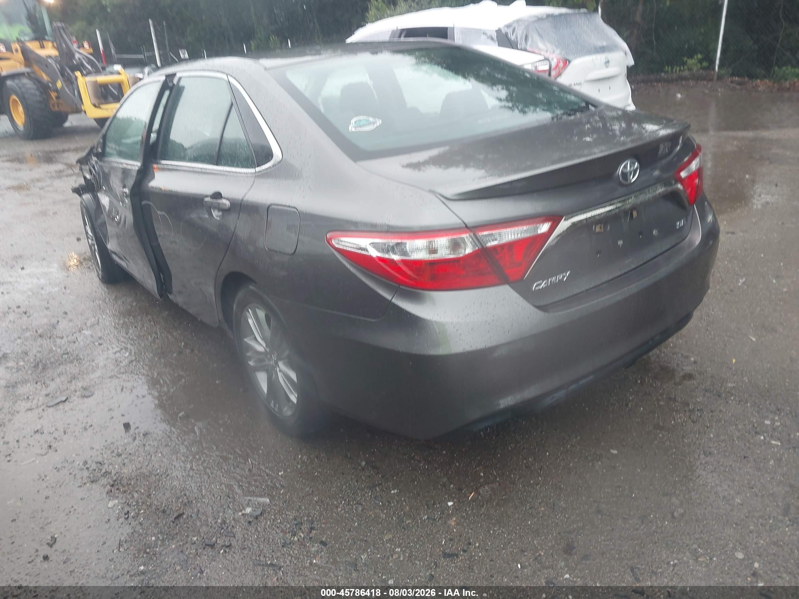 2015 Toyota Camry Se Gray vin: 4T1BF1FKXFU080152