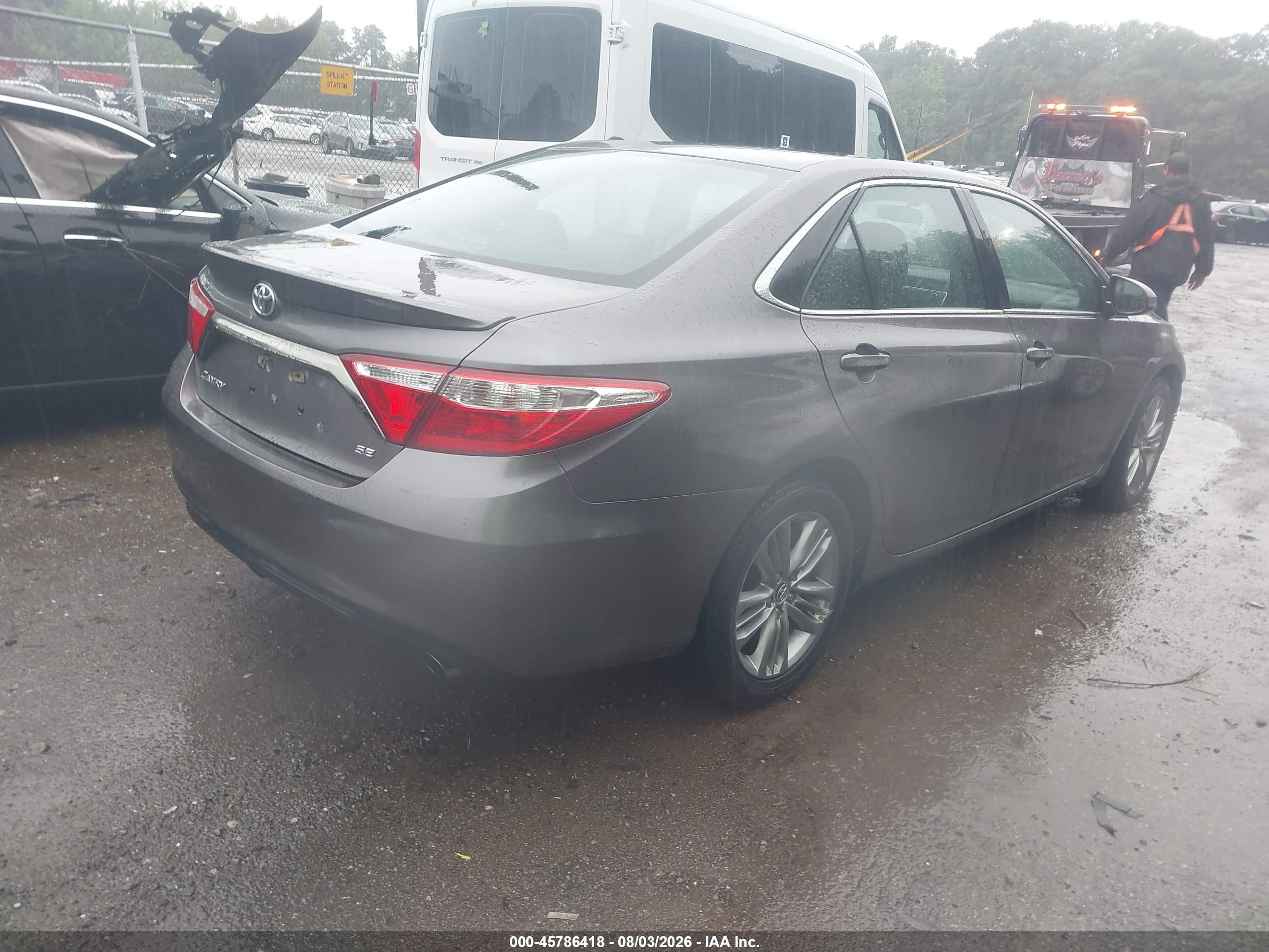 2015 Toyota Camry Se Gray vin: 4T1BF1FKXFU080152